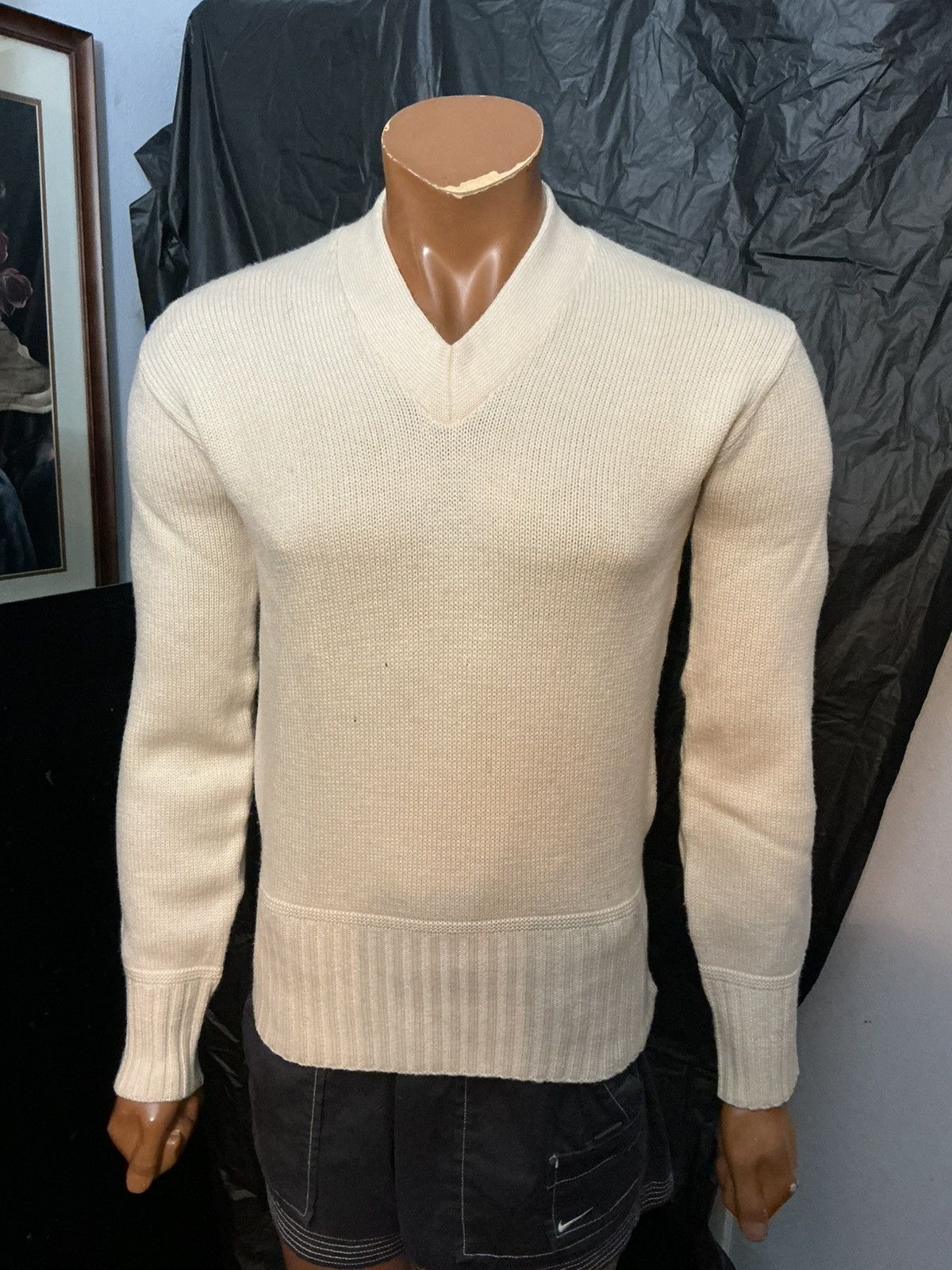 Vintage Vintage 50s 60s Palos Sport Shop Wool V Neck Knit Sweater Size US S / EU 44-46 / 1 - 14 Thumbnail