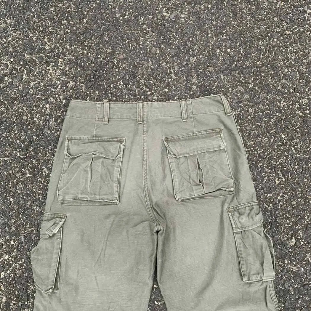 StraightFaded Japanese Vintage Trousers Faded Utility Avirex Combat Cargo Size US 29 - 10 Thumbnail