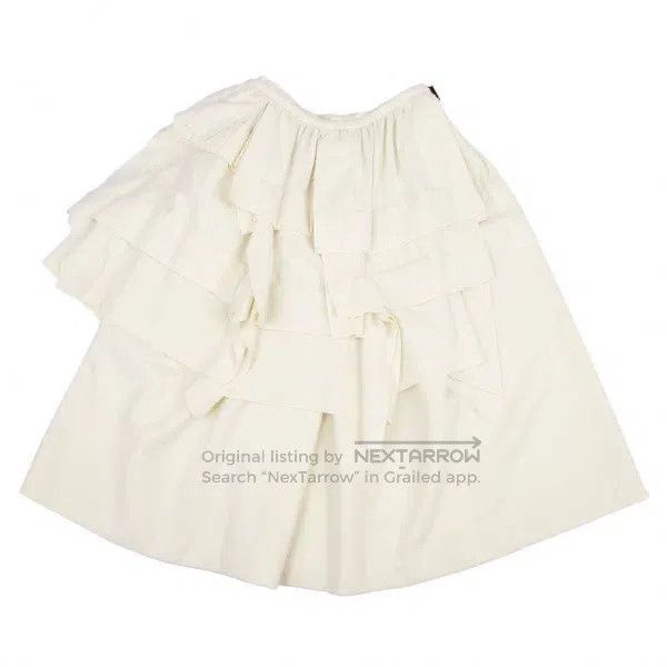Comme des Garcons Comme Des Garcons size S Beige Retro Deformed Skirt Size 23" - 2 Thumbnail