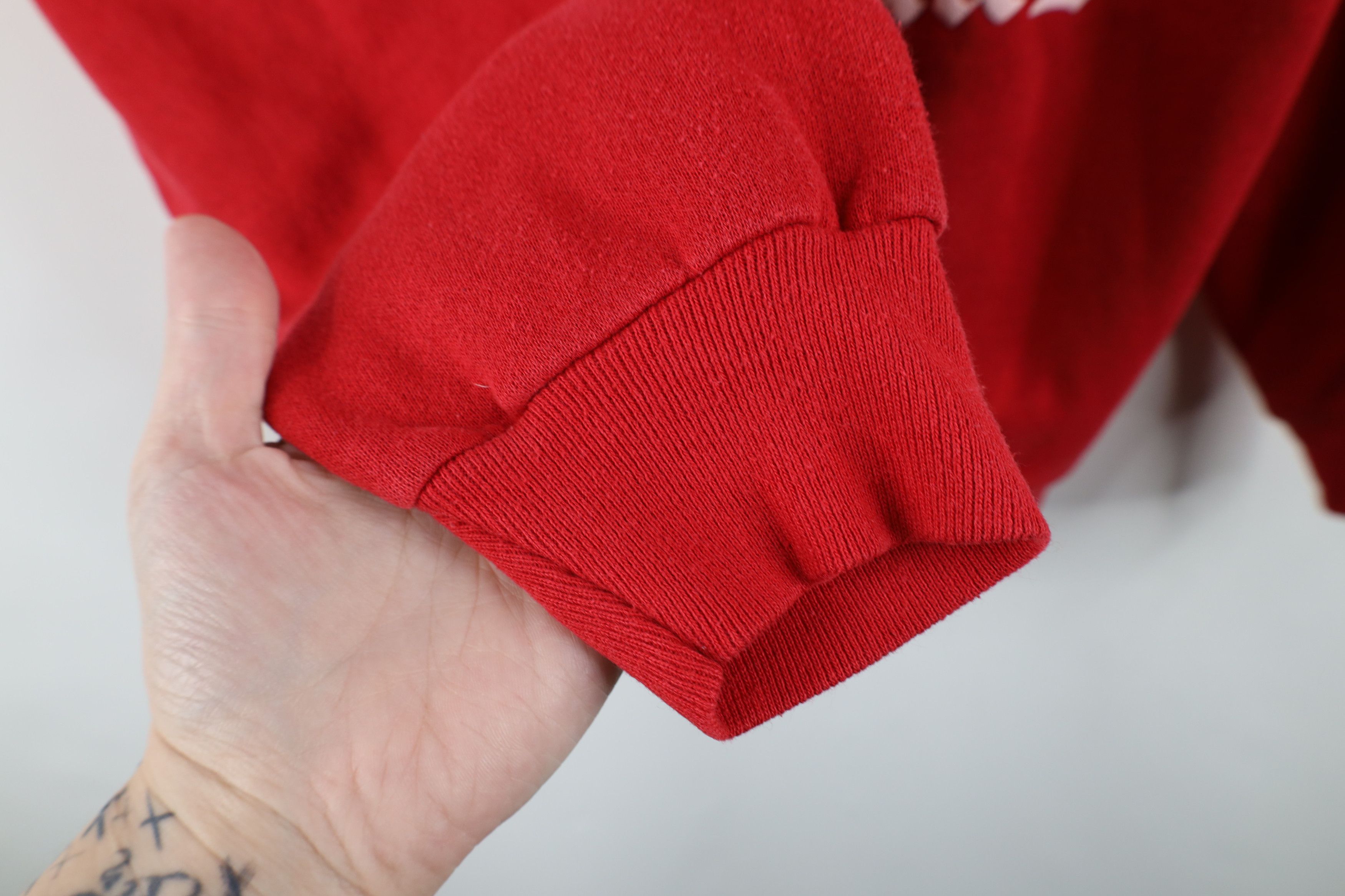 Vintage Vintage 90s Believe In Santa Claus Christmas Sweatshirt USA Size XL / US 12-14 / IT 48-50 - 8 Thumbnail