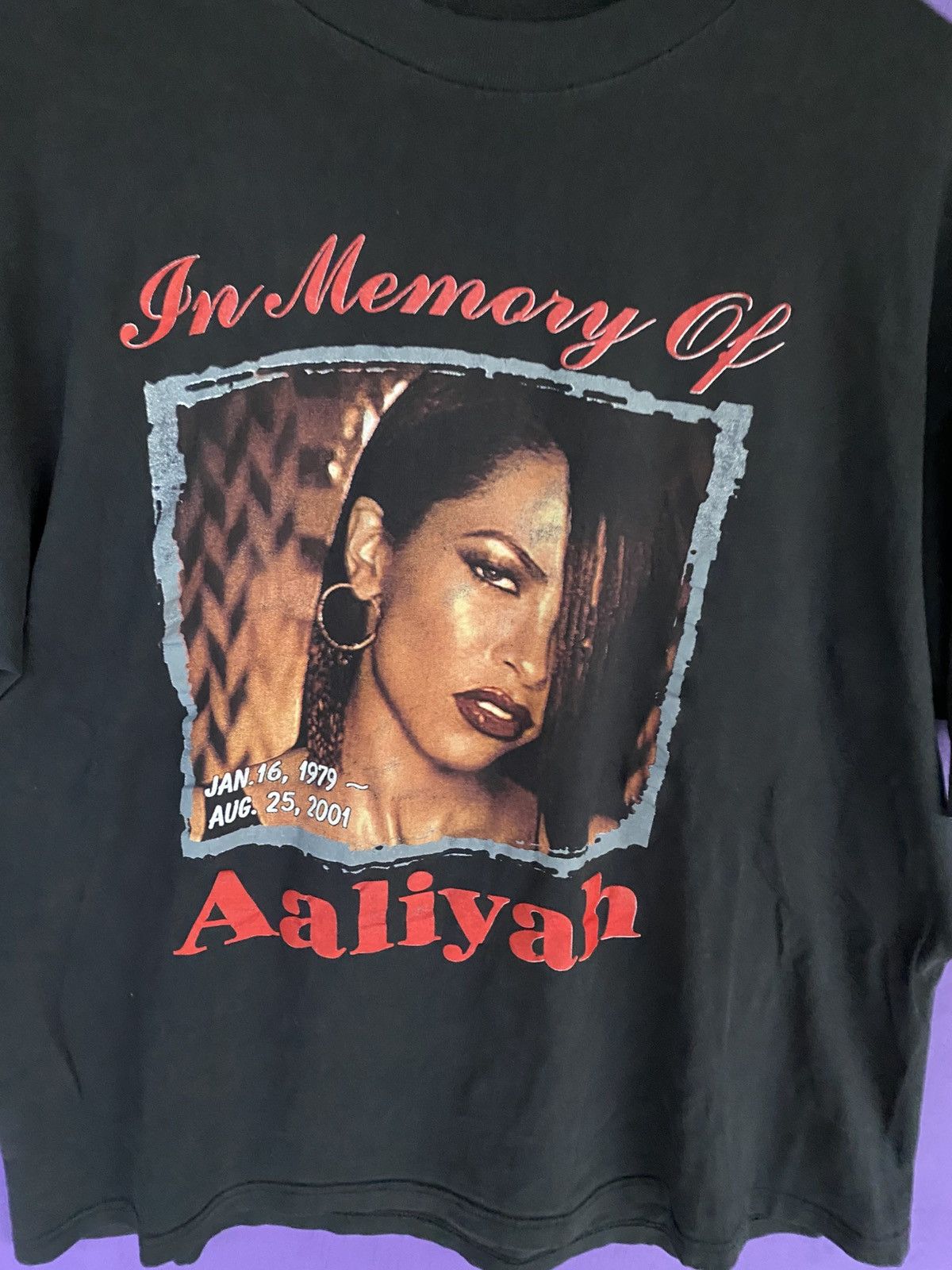 Rap Tees Vintage 2001 in memory of Aaliyah rap tee Size US XL / EU 56 / 4 - 3 Thumbnail