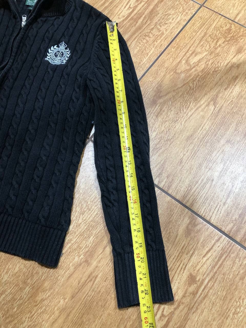 Polo Ralph Lauren Lauren Ralph Lauren Navy Cable Cardigan Sweater Size L / US 10 / IT 46 - 8 Thumbnail