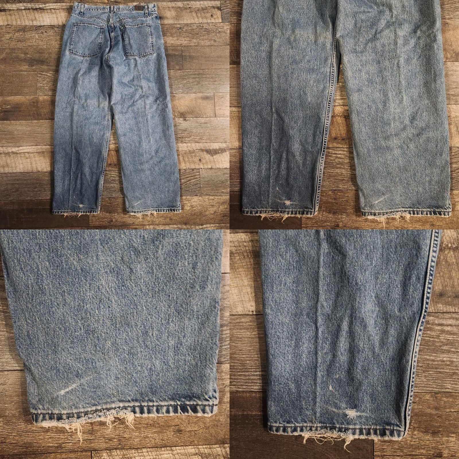 Levi's VINTAGE Levi's Silver Tab Jeans Denim Wide Leg 36x30 Oversized Men Grunge 90s Y2K Wide Leg Blue Mens Jeans Size US 36 / EU 52 - 8 Thumbnail