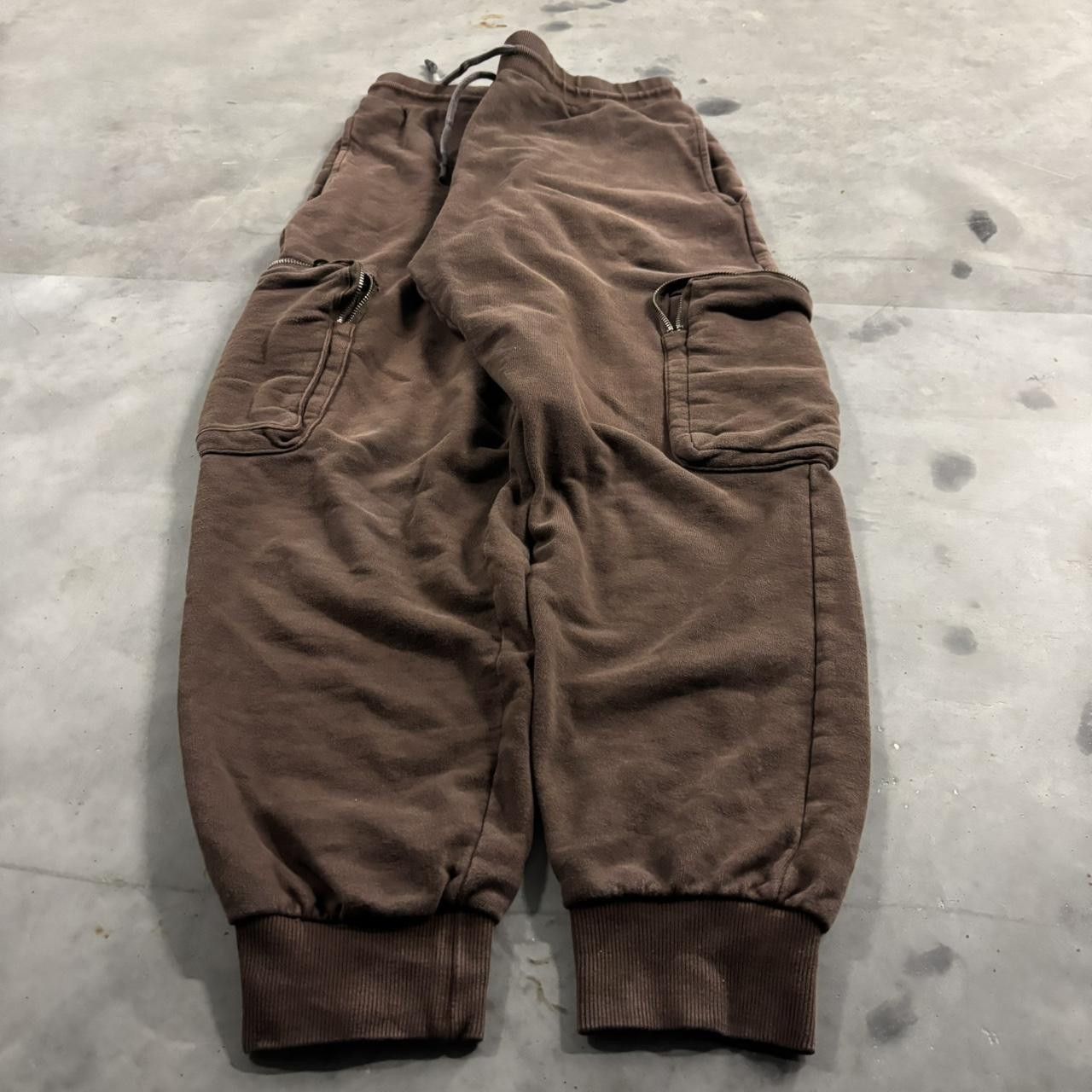 Vintage Crazy Vintage Y2K/2000s Brown Streetwear Essential Cargo Sweatpants! Fits M Size US 32 / EU 48 - 3 Thumbnail