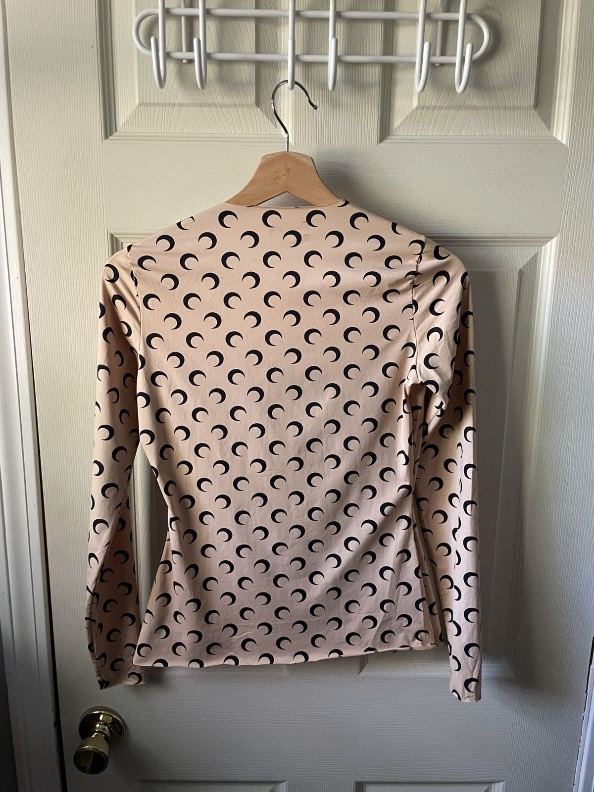 Marine Serre Marine Serre Tan Crewneck Size L / US 10 / IT 46 - 2 Thumbnail
