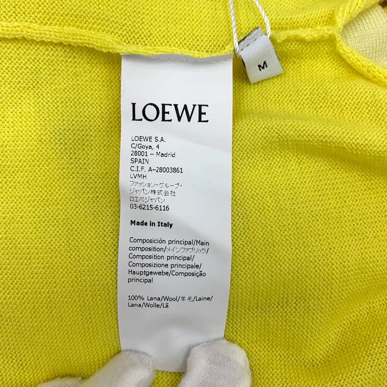 Loewe LOEWE Yellow logo embroidered patch wool lapel long sleeve Size M / US 6-8 / IT 42-44 - 7 Thumbnail