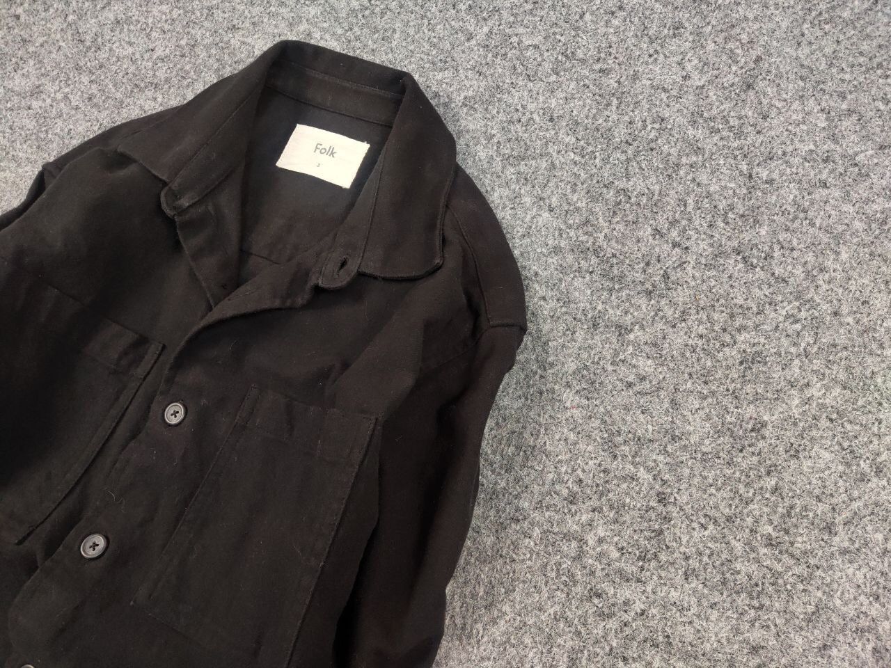 Folk Folk Design Button Long Sleeve Overshirt Pocket Light Jacket Size US M / EU 48-50 / 2 - 7 Thumbnail