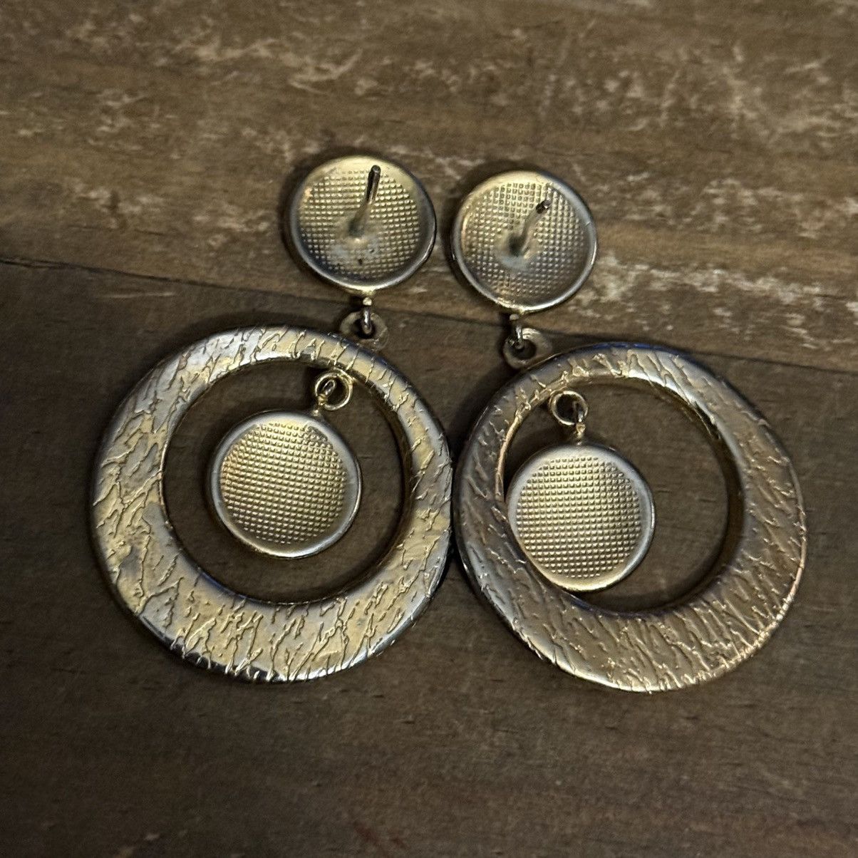 Vintage Vintage Spanish damascene dangle hoop earrings Size ONE SIZE - 4 Thumbnail