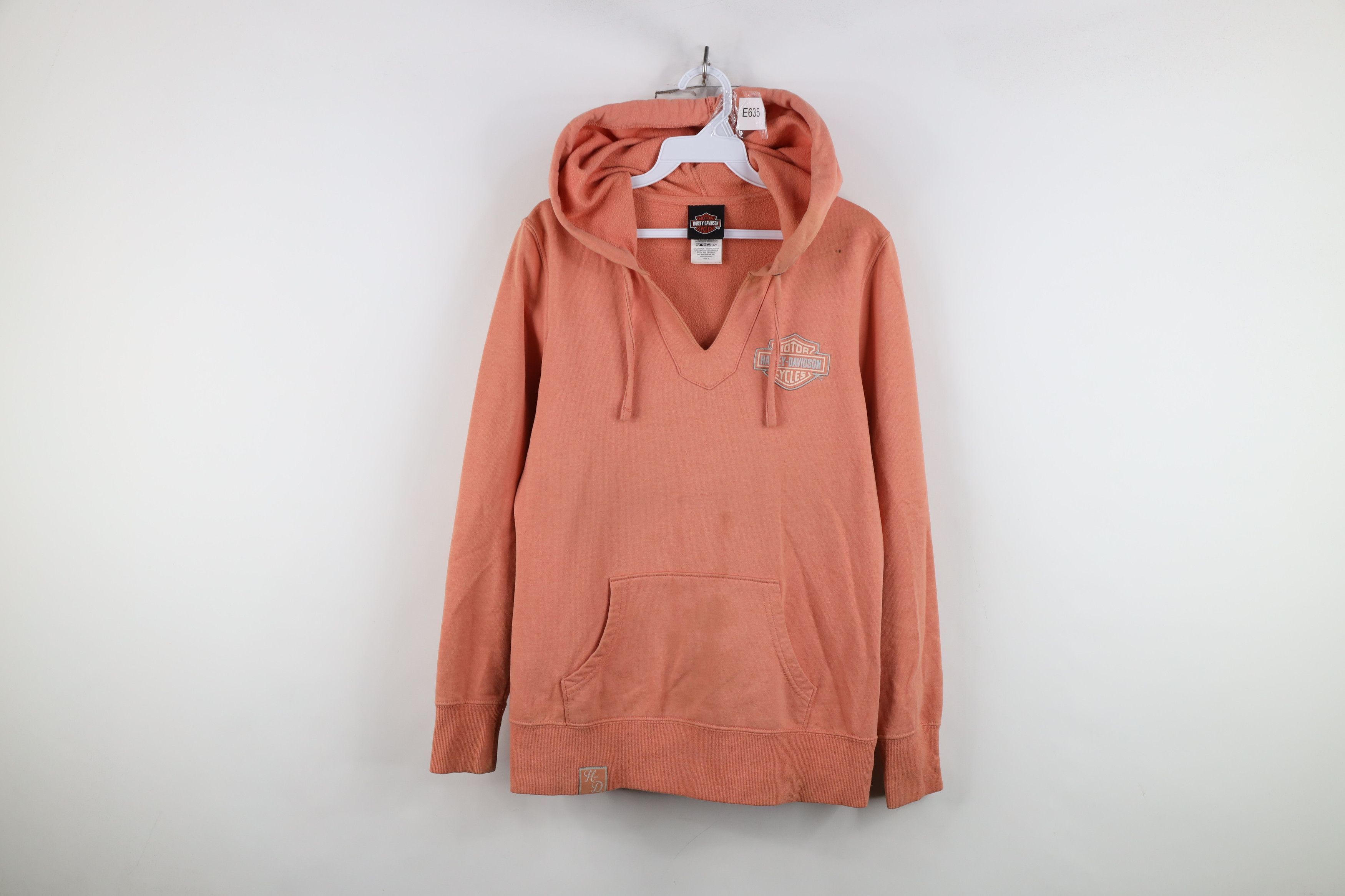 Harley Davidson Vintage Harley Davidson Spell Out Hoodie Sweatshirt Pink Size S / US 4 / IT 40 - 1 Thumbnail