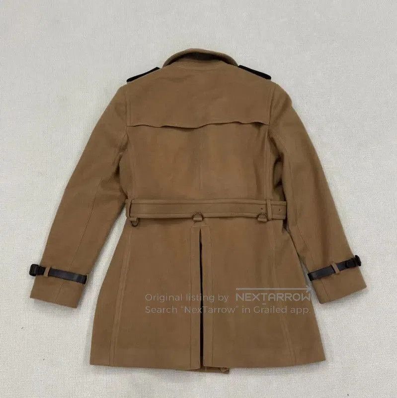 Burberry Brown Wool Long Coat for Men.