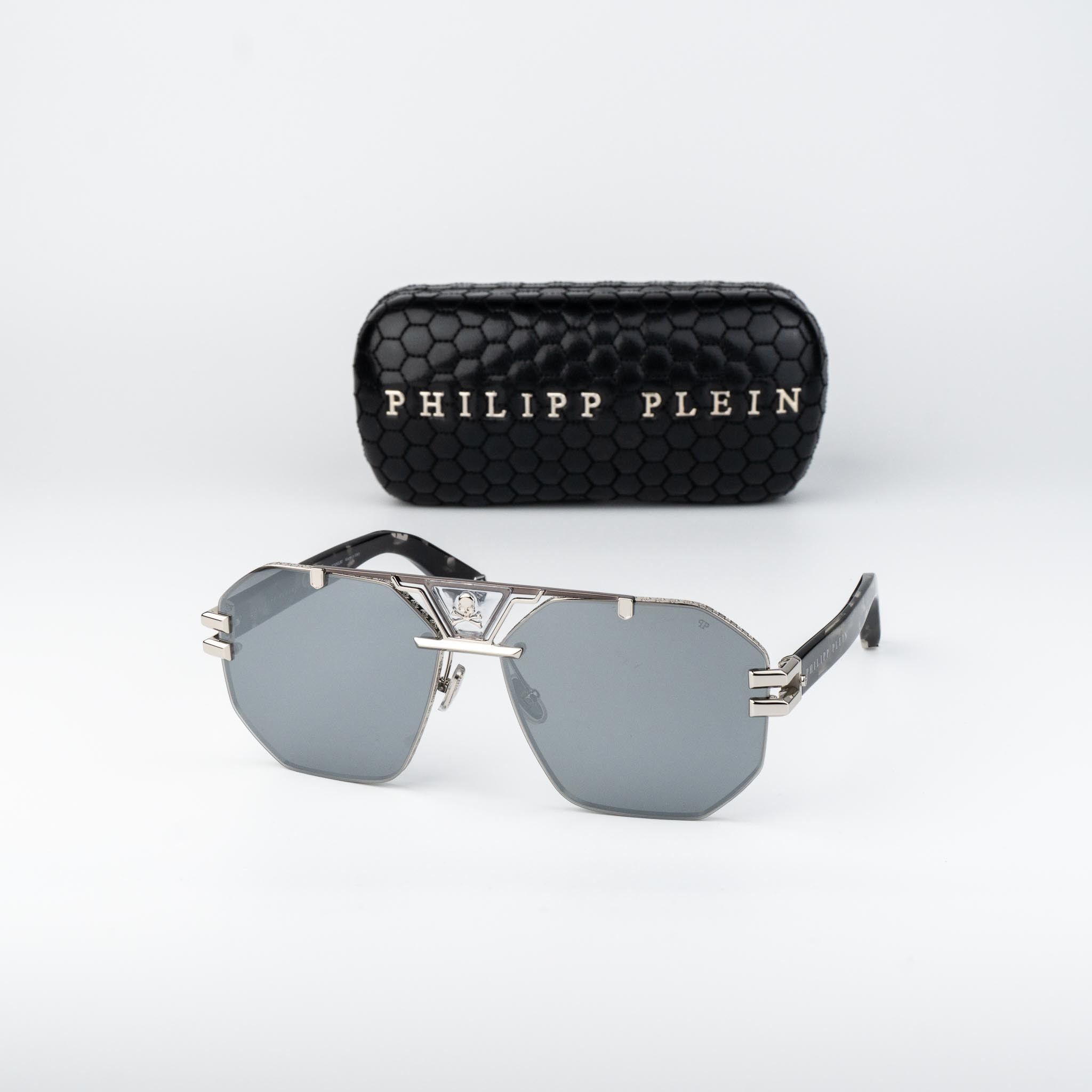 Philipp Plein Philipp Plein Men Sunglasses SPP077V 523X NEW AUTHENTIC Size ONE SIZE - 1 Thumbnail