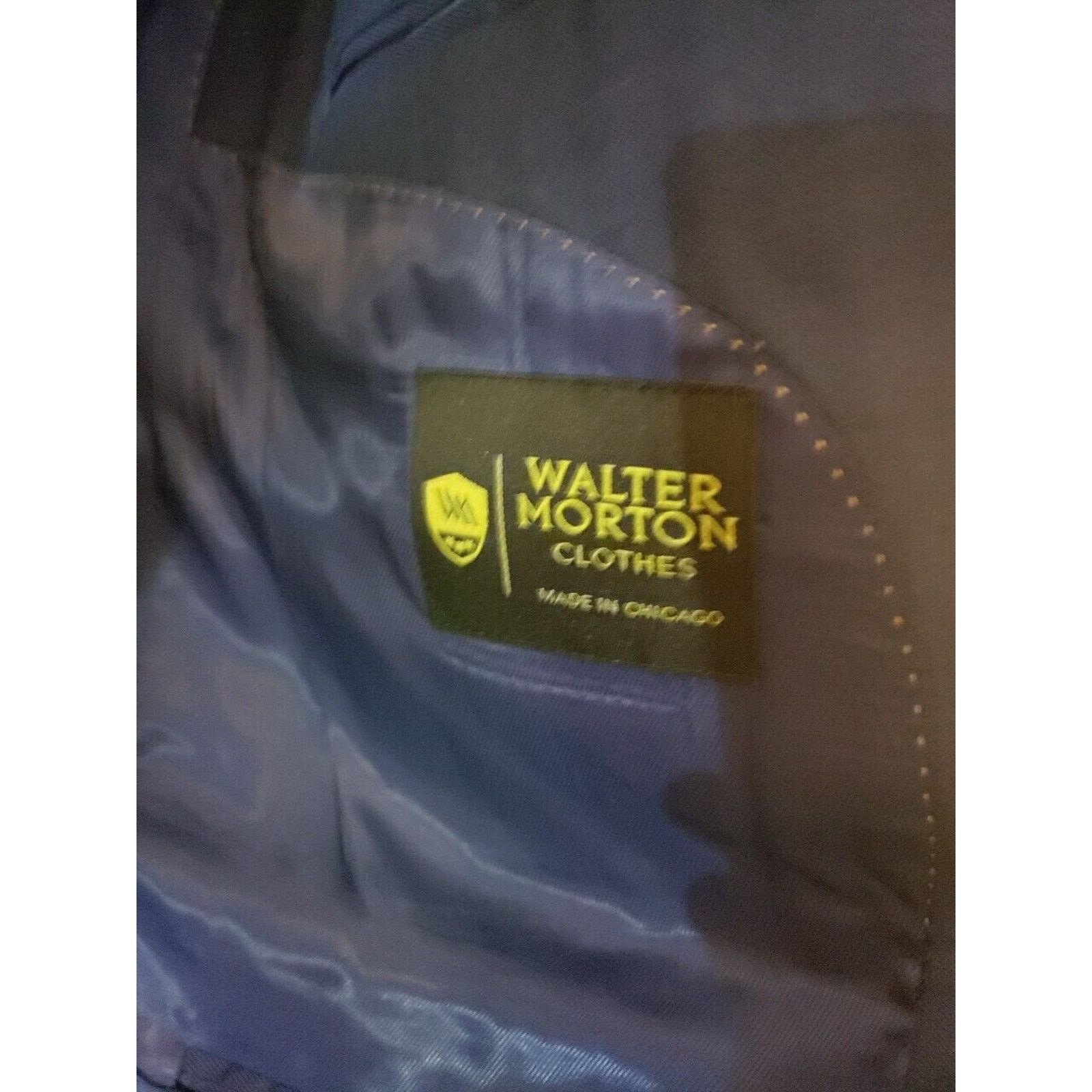 Other Walter Morton Size 46 R Navy Blue 2 Button Suit NWT Size 46R - 5 Thumbnail