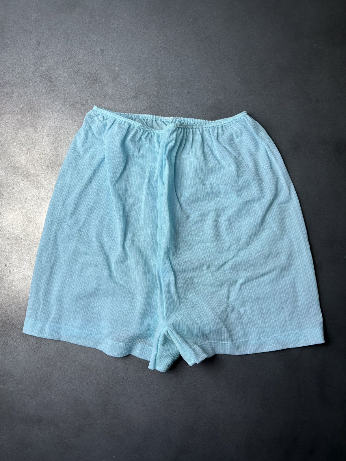 Marks & Spencer × Vintage 1960s Chiffon Boxers 70s Vintage Sheer Shorts Lace Panties Size ONE SIZE - 11 Thumbnail