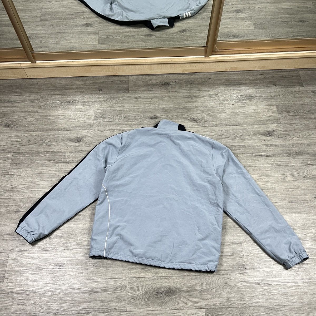 Adidas Vintage Adidas Clima365 Track Jacket Grey Black 3-Stripes Size US L / EU 52-54 / 3 - 10 Thumbnail