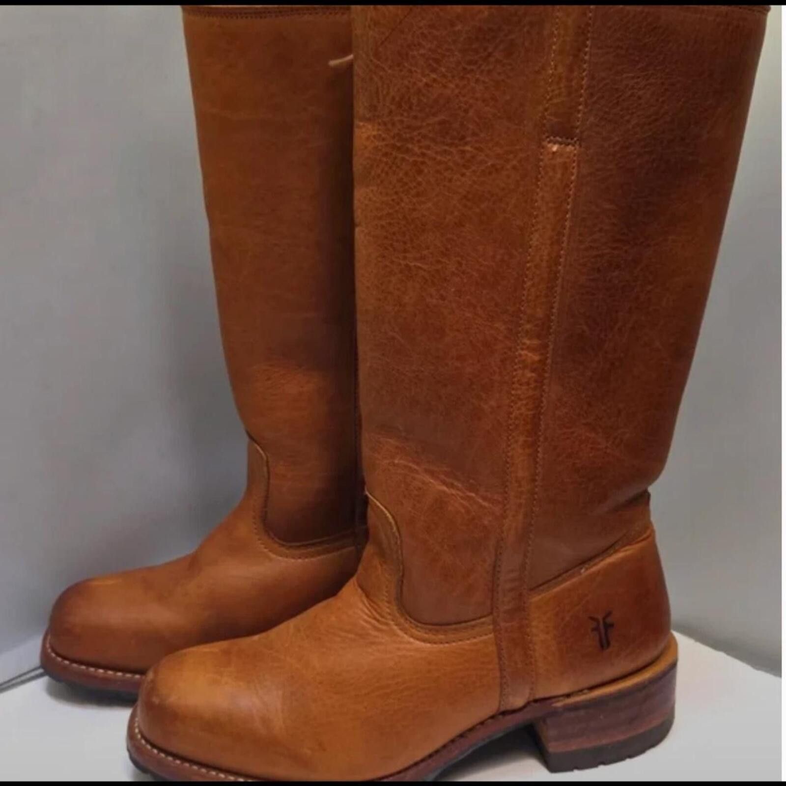 Frye Frye Womens Size 9 Brown Leather Campus Shearling 14L Boots Size US 9 / IT 39 - 2 Thumbnail