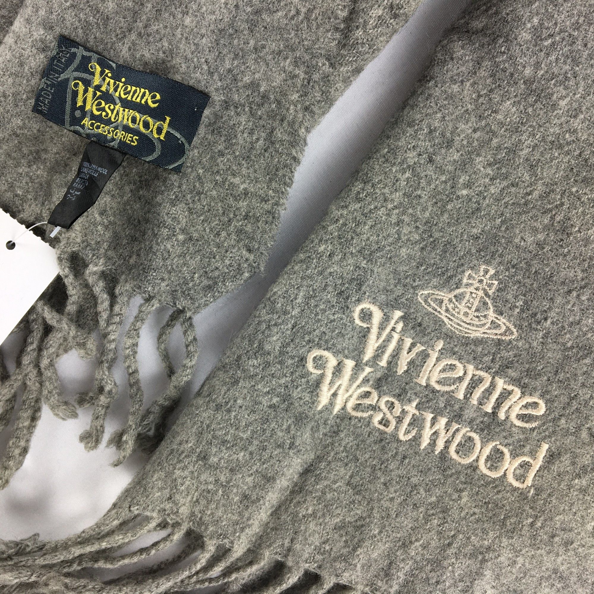 Vivienne Westwood Vintage Vivienne Westwood Orbs Scarf Muffler Wool Scarves Size ONE SIZE - 4 Thumbnail