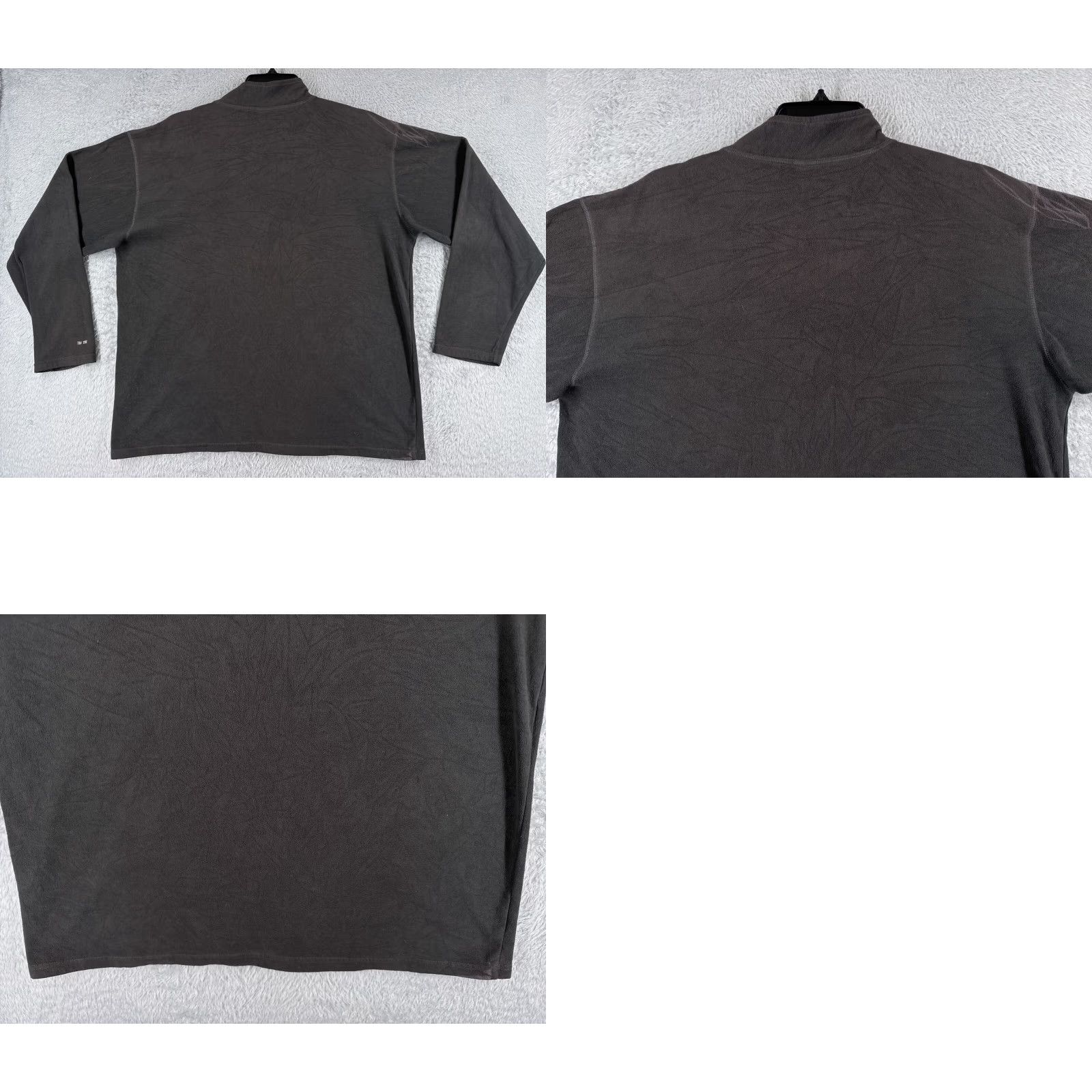 The North Face The North Face Sweater Men Large Black 1/4 Zip Mock Neck Polyester Read Size US L / EU 52-54 / 3 - 9 Thumbnail