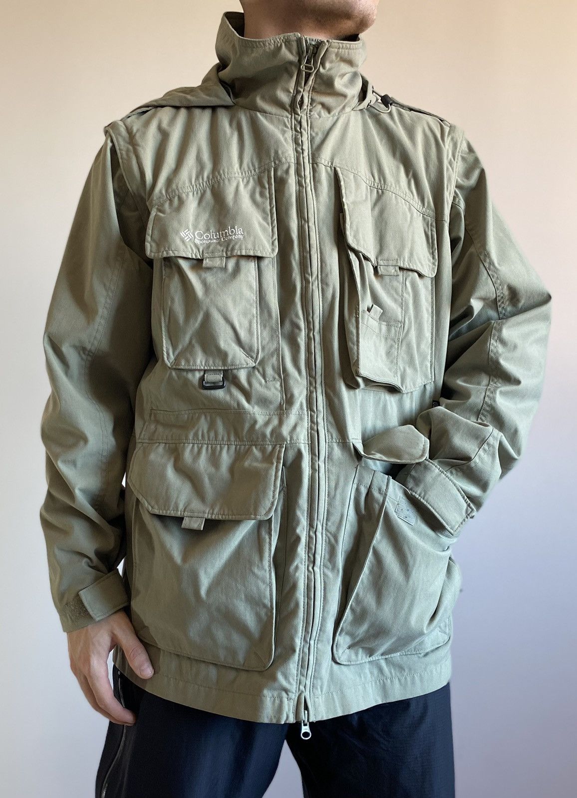 Columbia 2in1 COLUMBIA Multipocket Tactical Utility Jacket Vest Size US M / EU 48-50 / 2 - 14 Thumbnail