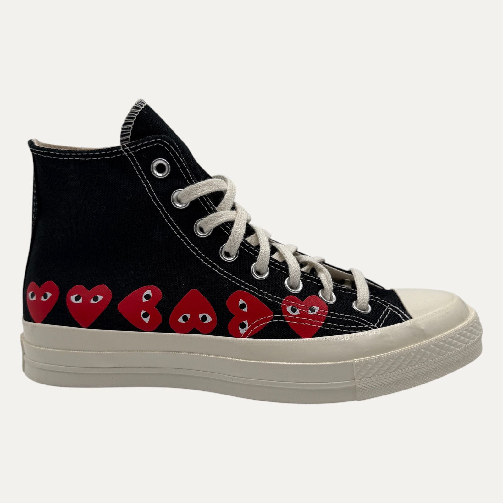 Comme des Garcons CDG High Top Chuck Multi-Heart Black Size US 8 / EU 41 - 2 Thumbnail