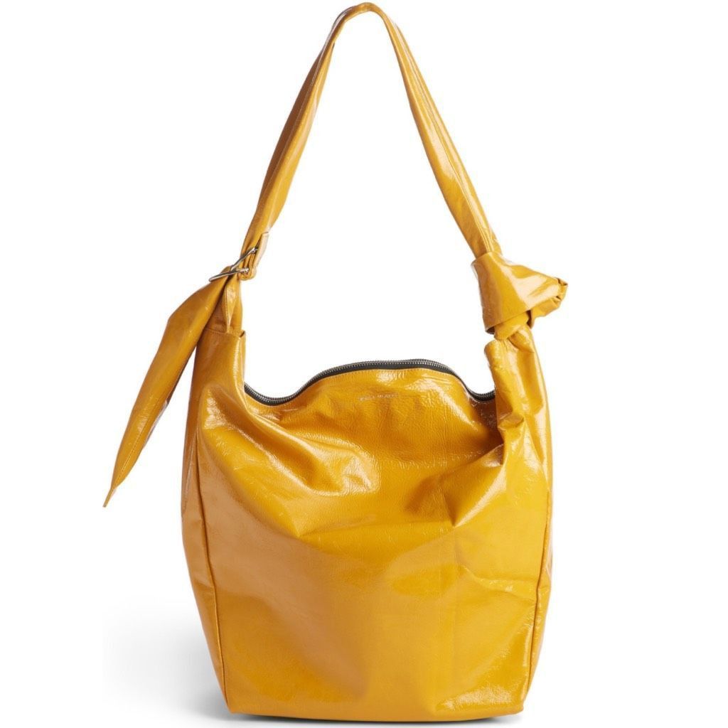 Isabel Marant Isabel Marant Saffron Yellow Eewa Glazed Lambskin Leather Ho Size ONE SIZE - 1 Thumbnail