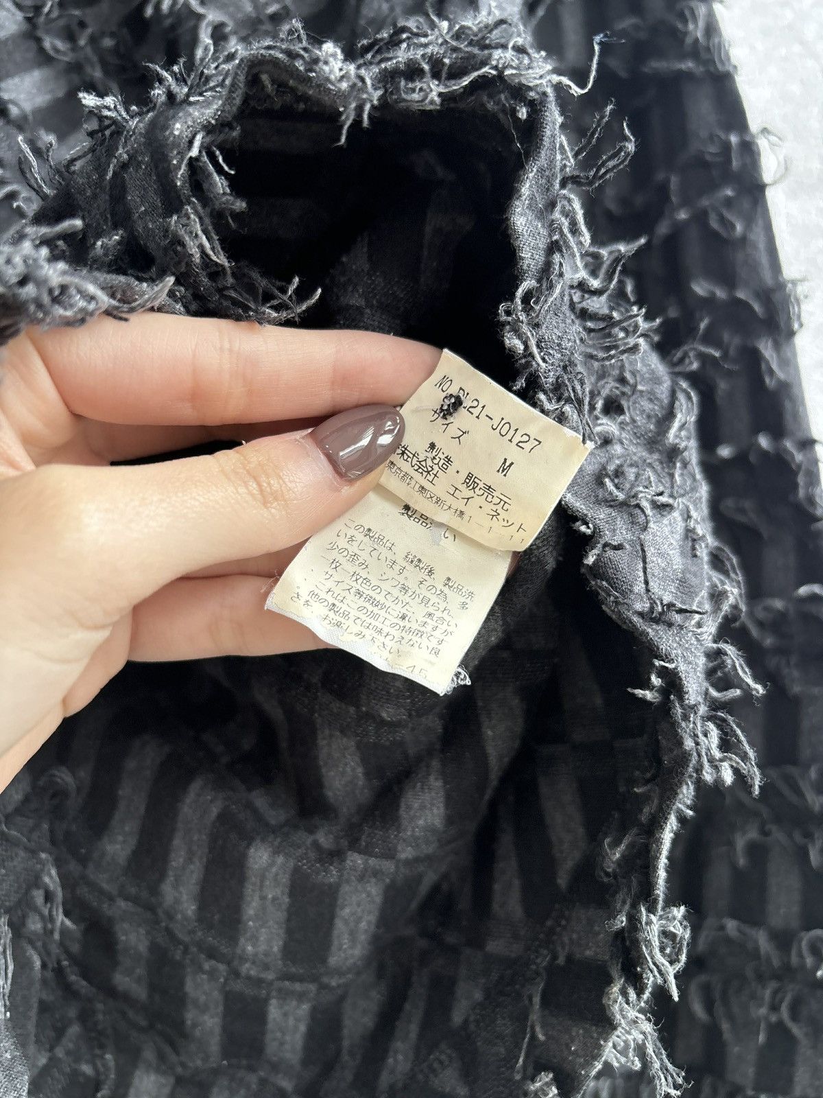 Issey Miyake Plantation Lattice Fringe Shirt Size US M / EU 48-50 / 2 - 6 Thumbnail