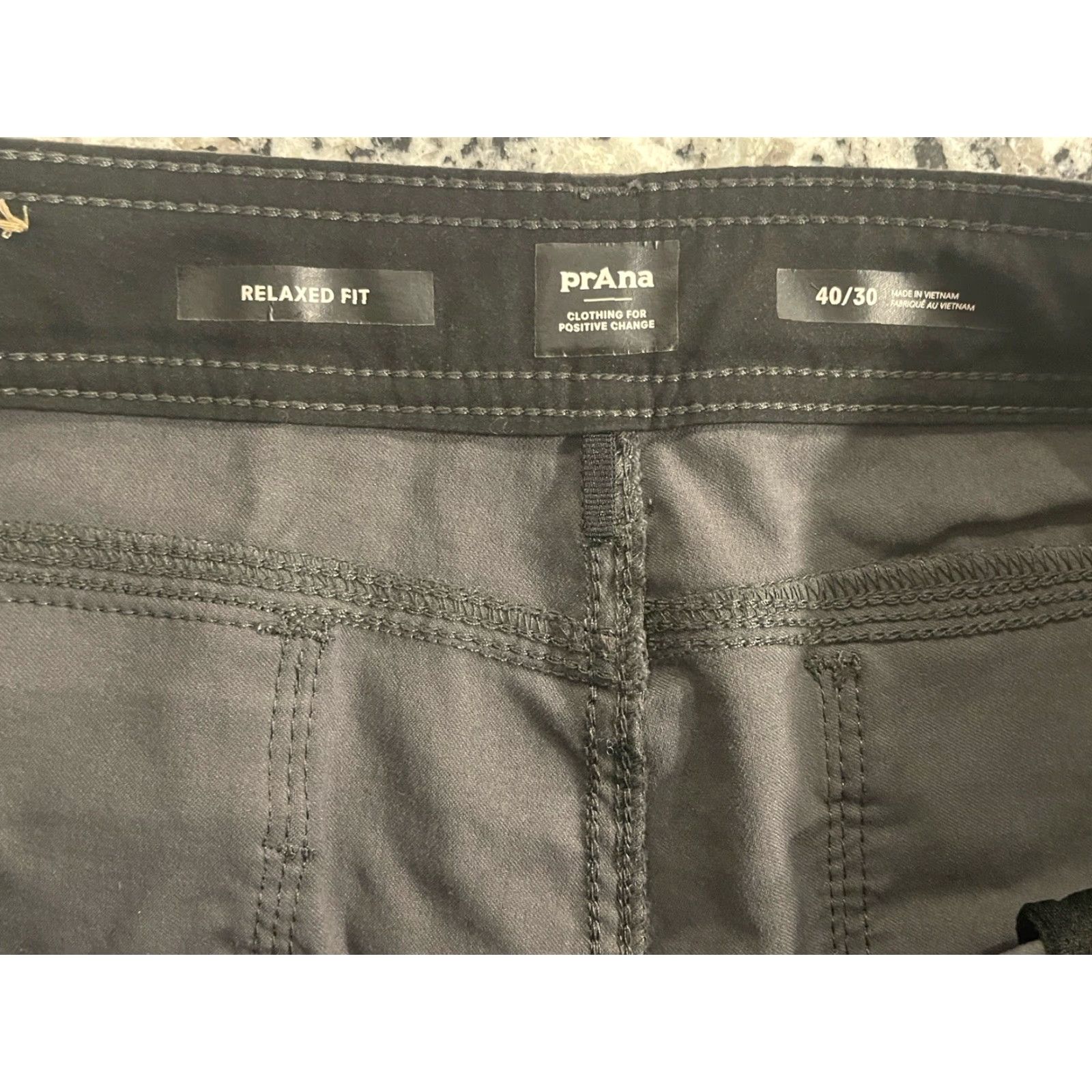 Prana prAna Pants Mens 40x29 Gray Stretch Zion Belted Cargo Roll Up Relaxed Fit Size US 40 / EU 56 - 3 Thumbnail