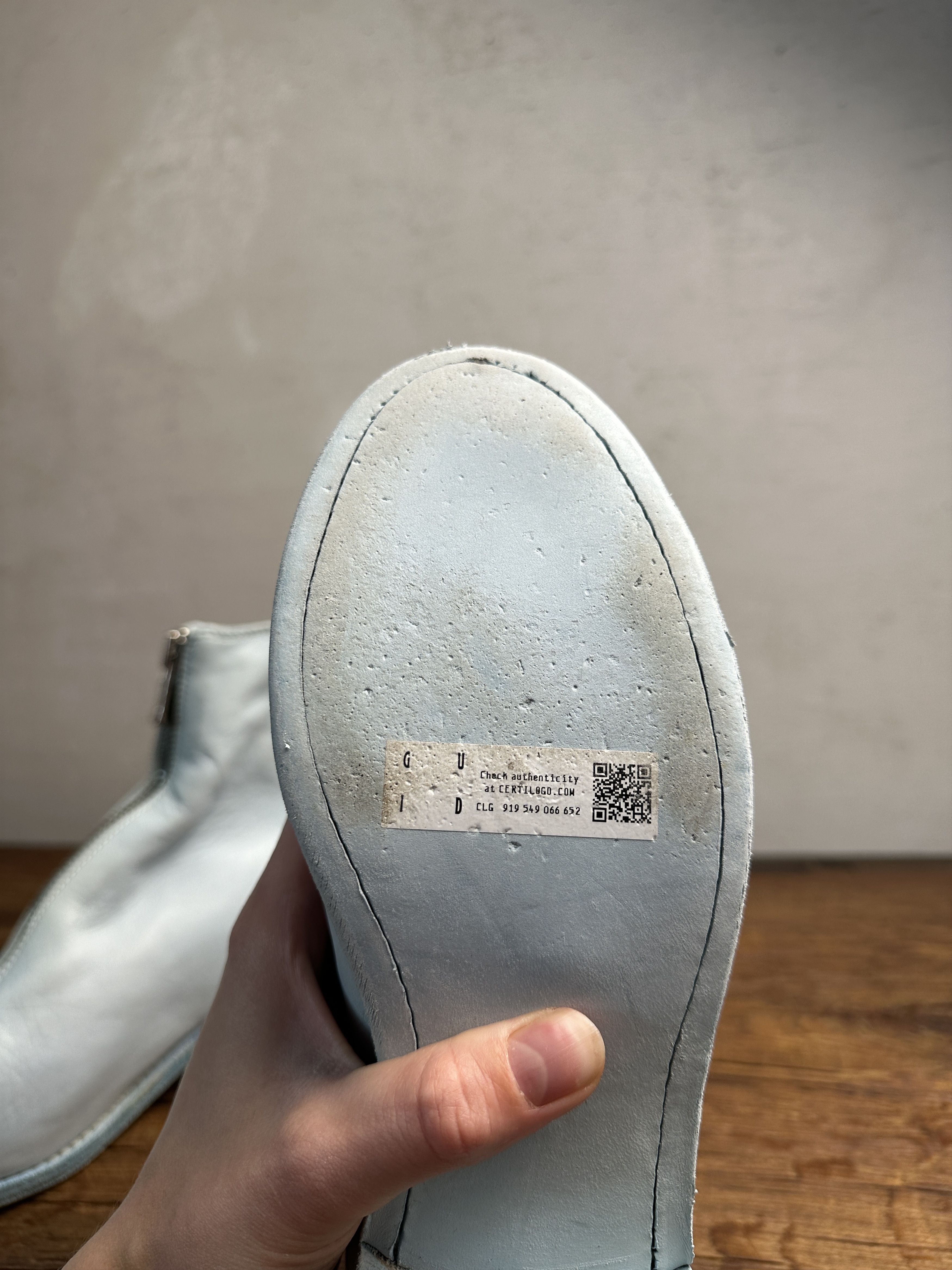 Guidi Guidi PL1 Front Zip Light Blue Leather Boots Size US 9 / IT 39 - 10 Thumbnail