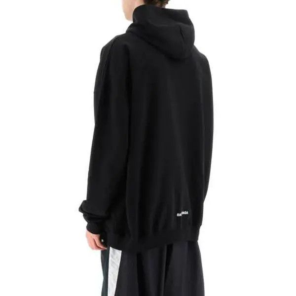 Balenciaga o1bcso1str1224 Large Fit Hoodie in Black Size US S / EU 44-46 / 1 - 3 Thumbnail