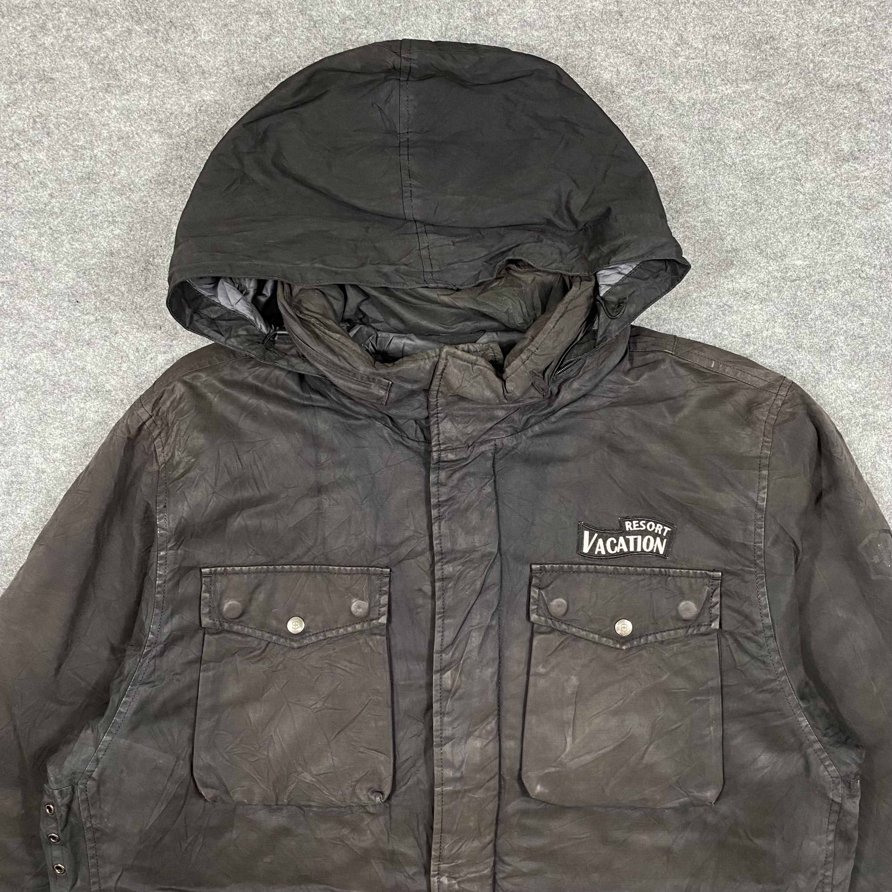 Victorinox Victorinox Swiss Army M-65 Waxed Cotton Military Jacket-J667 Size US L / EU 52-54 / 3 - 6 Thumbnail