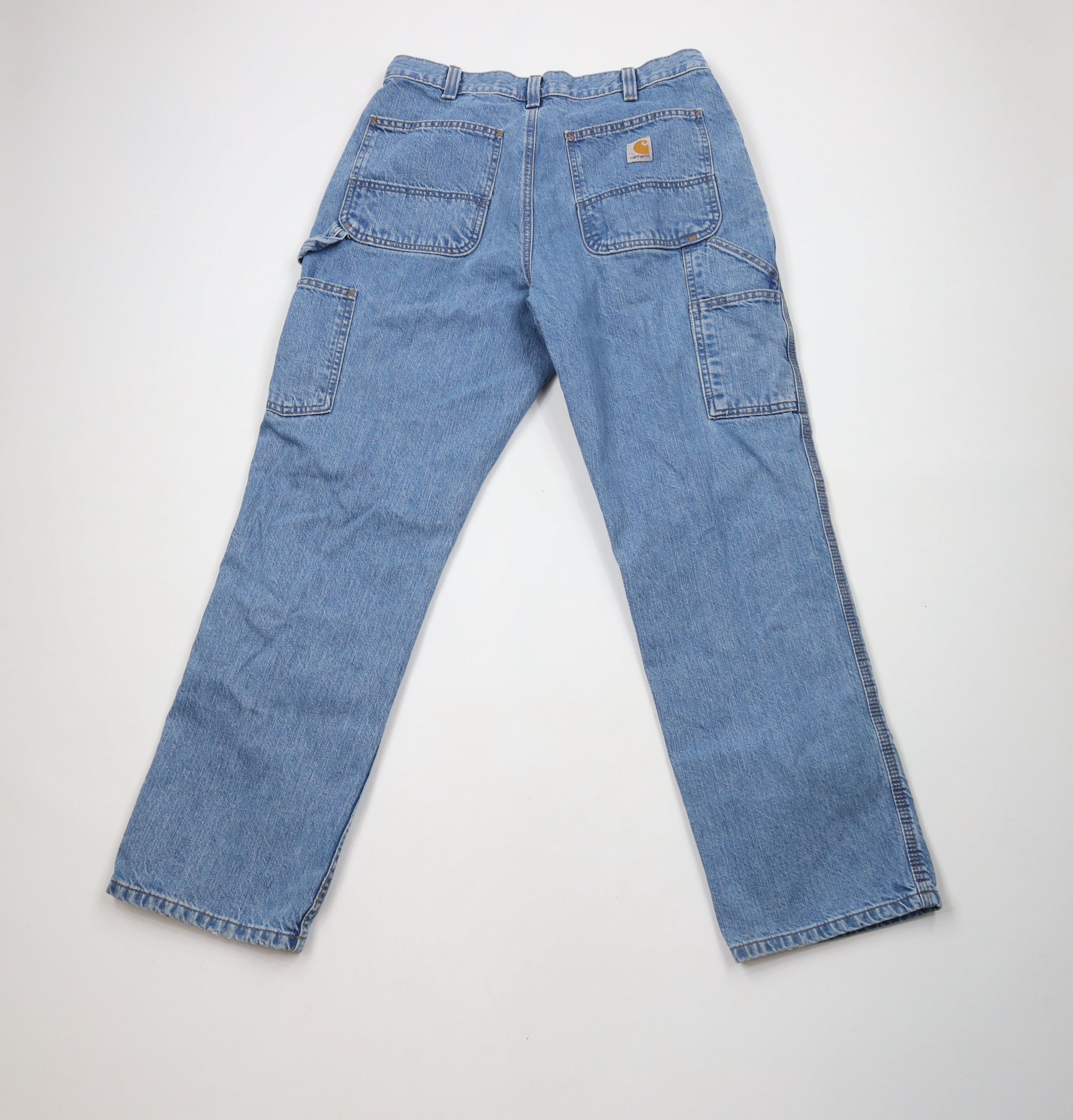 Carhartt × Vintage Vintage Y2K Carhartt Spell Relaxed Fit Dungaree Denim Jeans Size US 33 - 9 Thumbnail