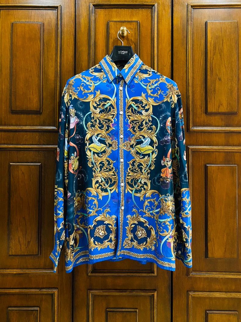Versace Versace Mulberry silk shirt Size US XL / EU 56 / 4 - 1 Thumbnail
