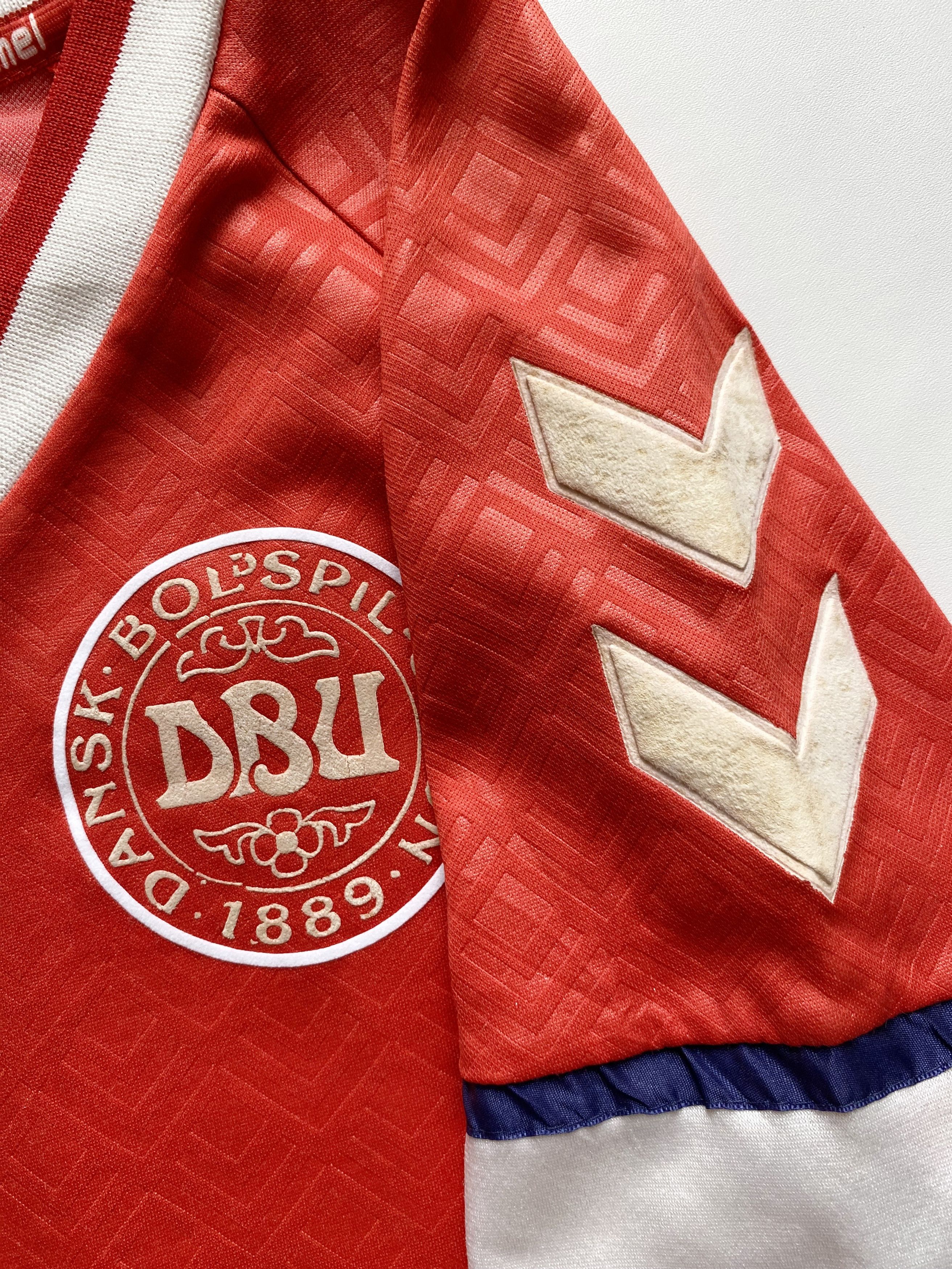 Hummel × Vintage Denmark National Team 1990 Home Brian Laudrup #11 Ultra Rare Size US M / EU 48-50 / 2 - 6 Thumbnail