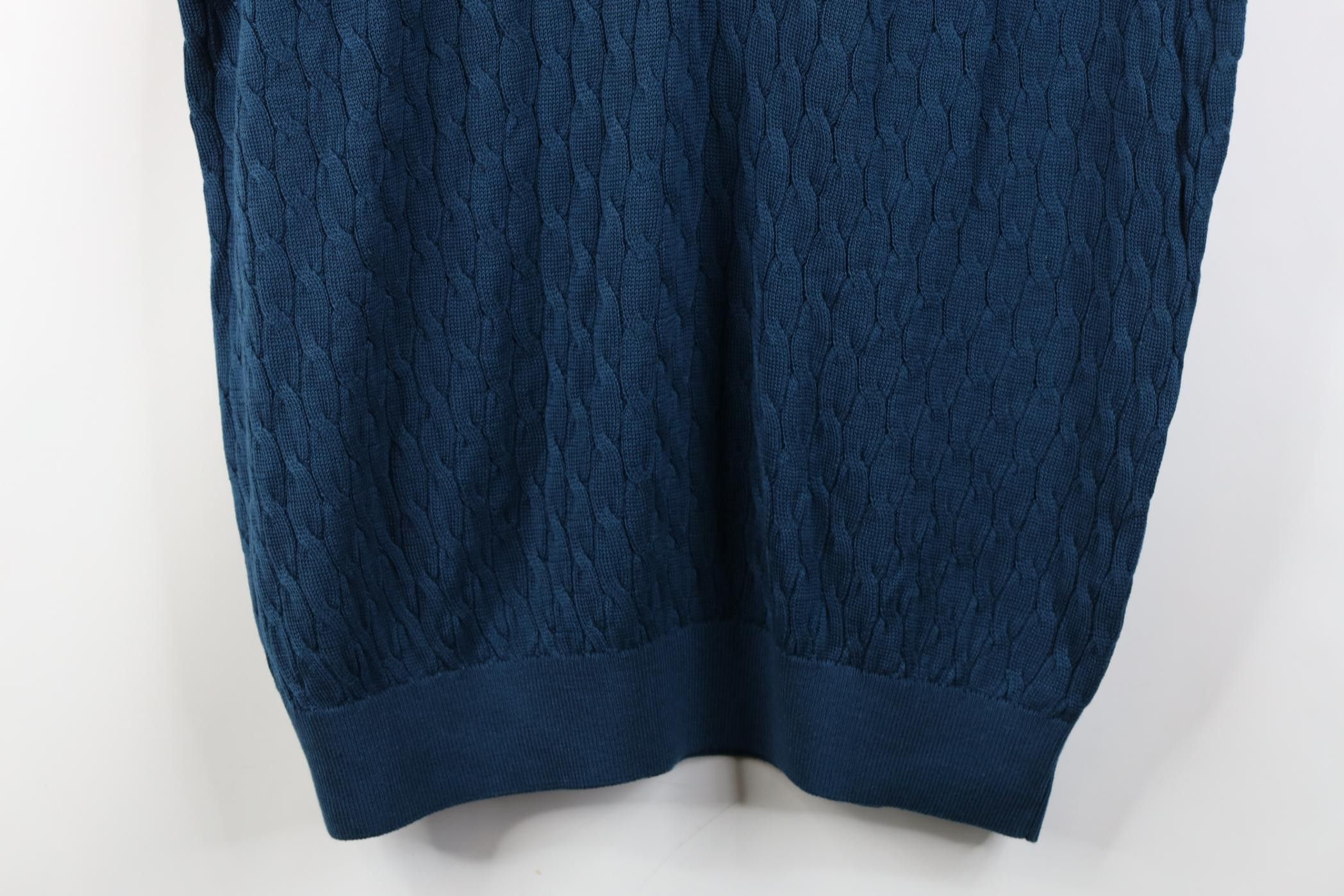 Vintage Vintage 90s Streetwear Cable Knit Golf Sweater Vest USA Size US L / EU 52-54 / 3 - 3 Thumbnail