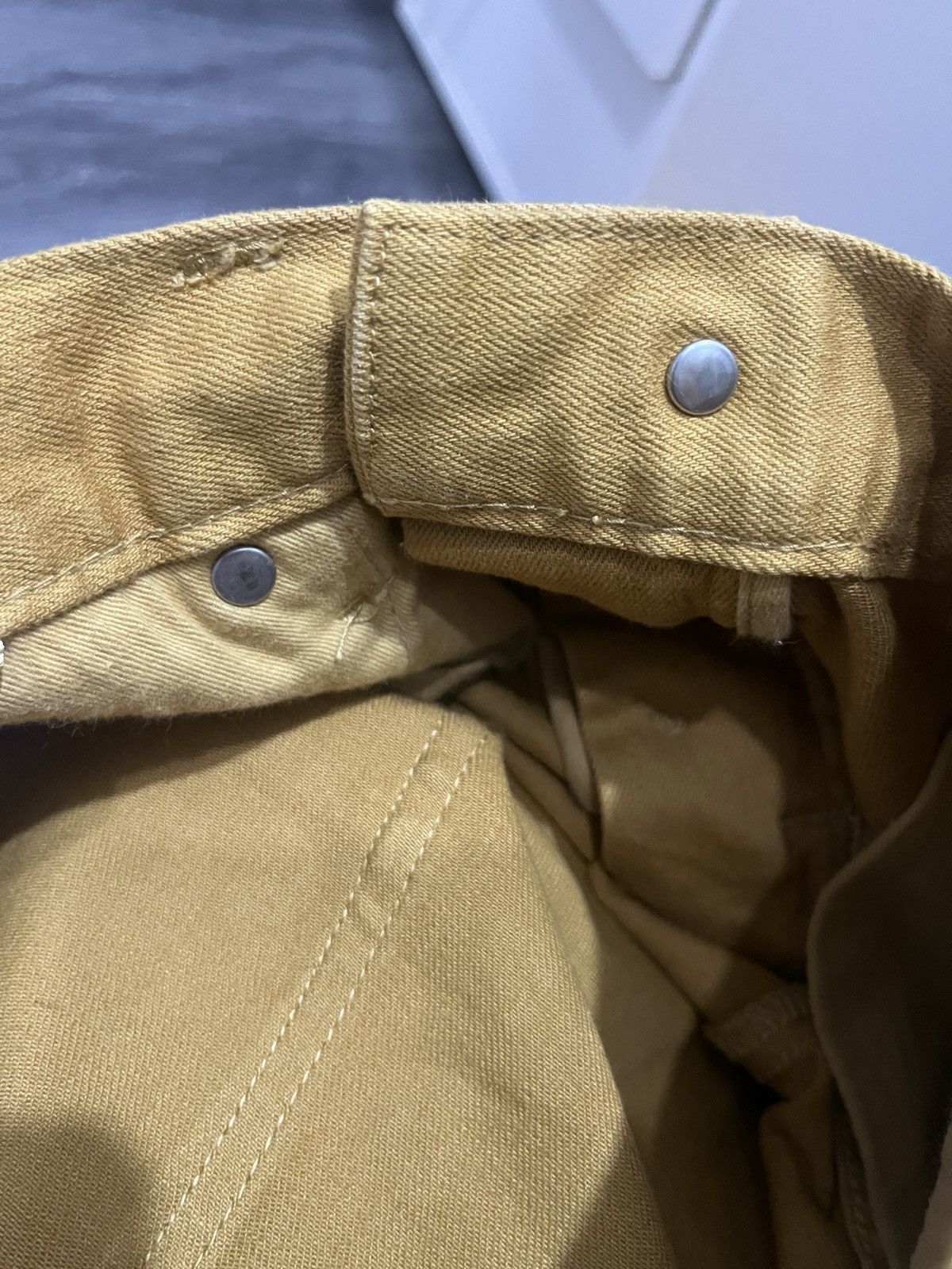 Hysteric Glamour × Japanese Brand × Tornado Mart Back Number Color Denim Edition (Mustard Yellow) Size US 30 / EU 46 - 13 Thumbnail