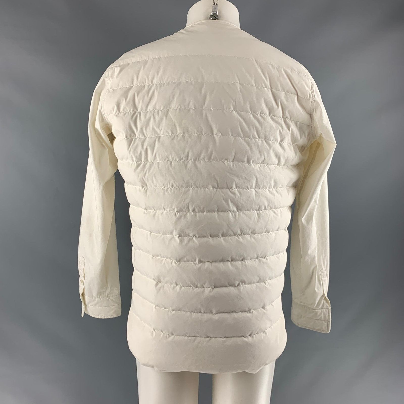 Sasquatchfabrix SASQUATCHfabrix XL Off White Quilted Cotton Blend Jacket Size US XL / EU 56 / 4 - 3 Thumbnail