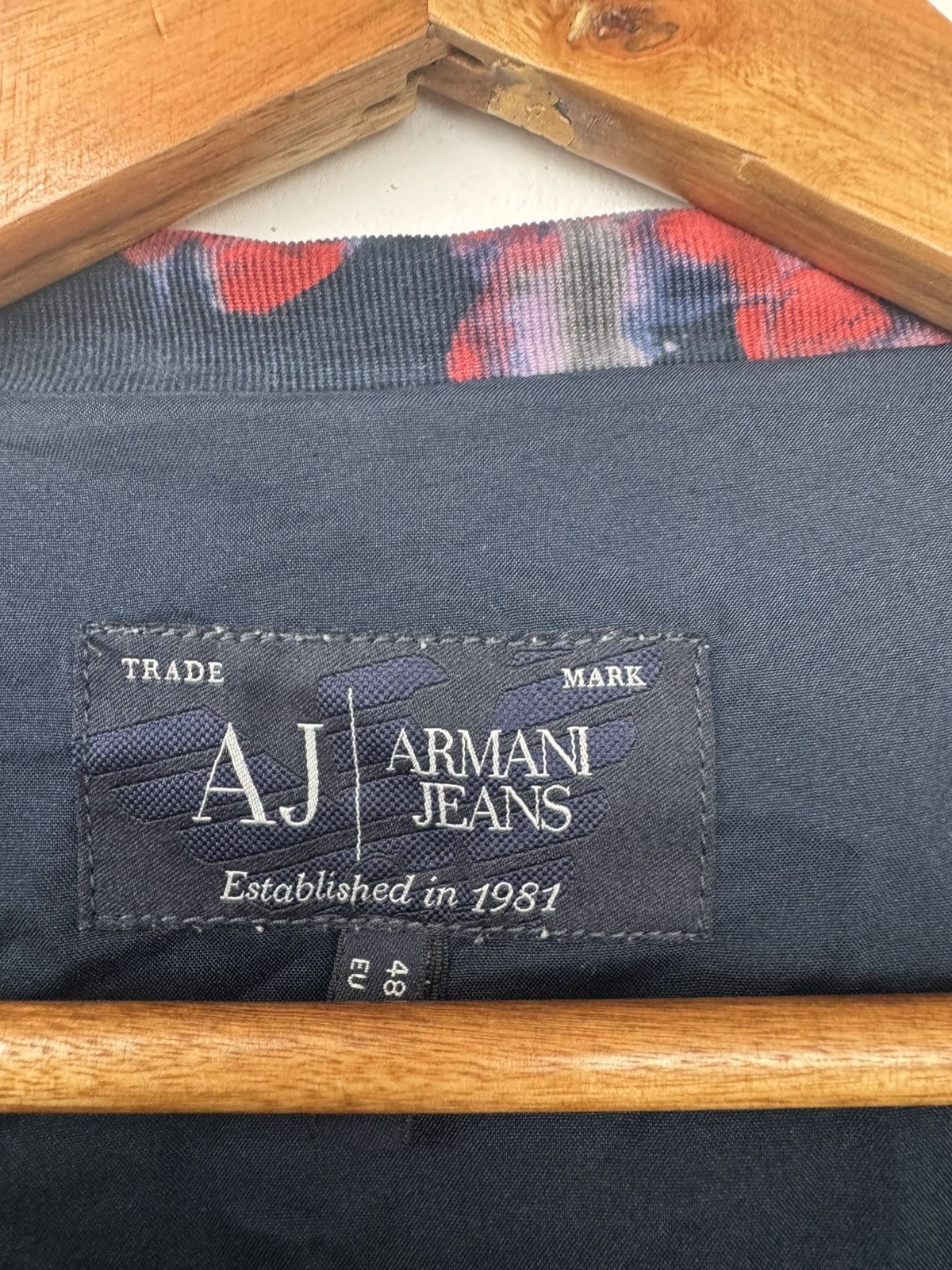 Armani Armani Jeans Women Velvet Floral Blazer Navy Red Size L Size L / US 10 / IT 46 - 3 Thumbnail