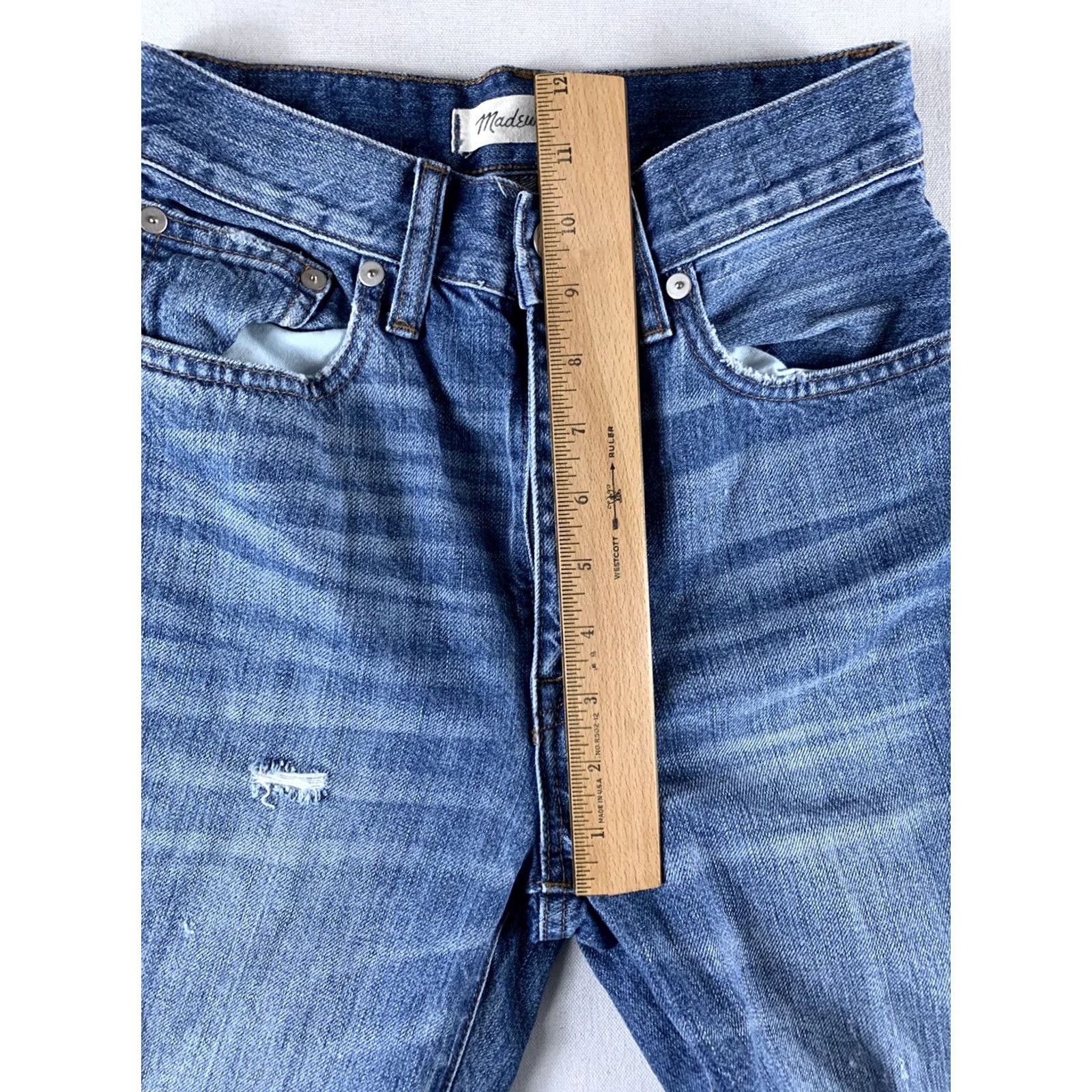 Madewell MADEWELL RIGID SKINNY JEANS WOMENS SIZE 23 BLUE 25X29 Size 40" / US 18 - 6 Thumbnail