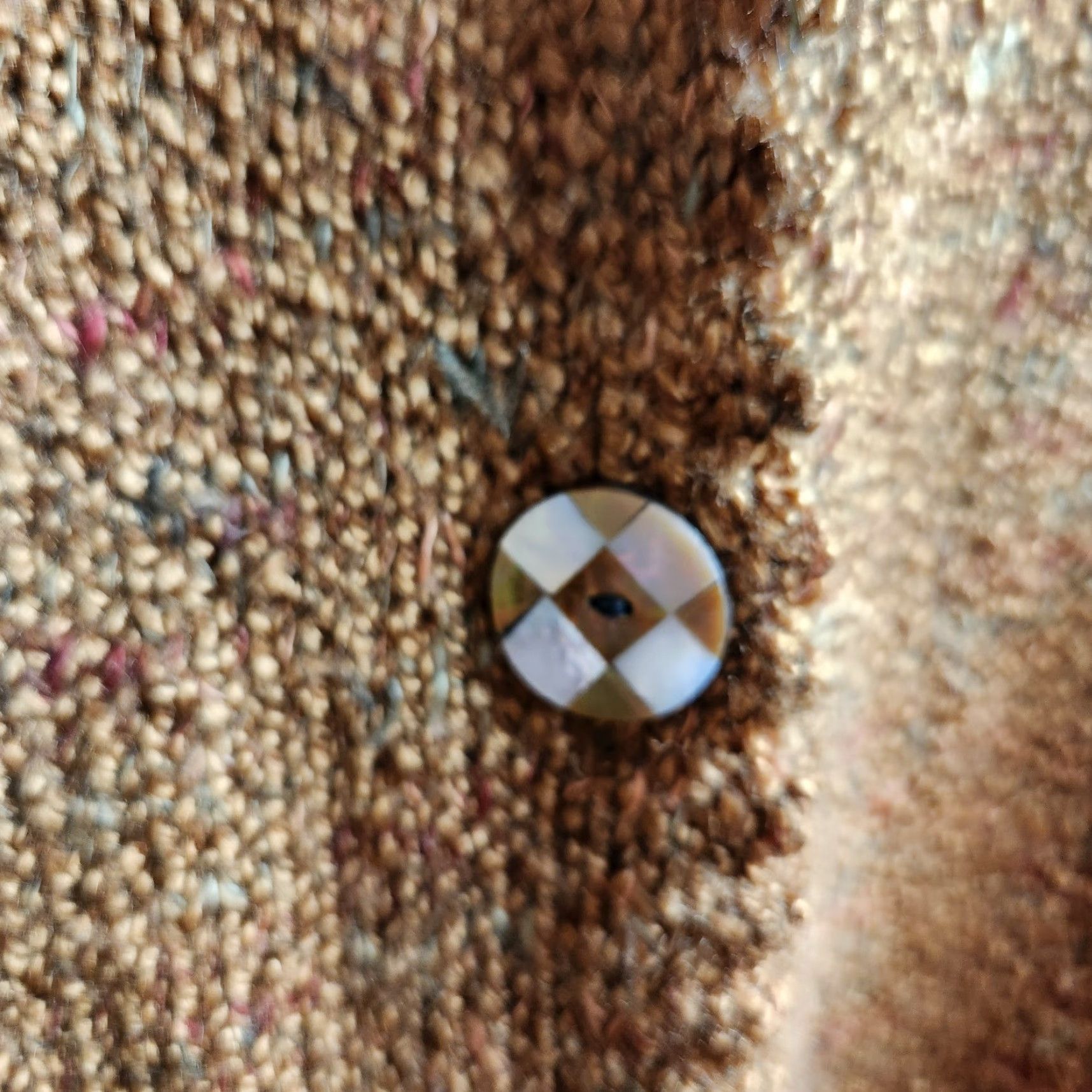 Vintage Wind River Cardigan |L| Brown Speckled Knit Tie Waist Buttonfront Sweater Size L / US 10 / IT 46 - 4 Thumbnail