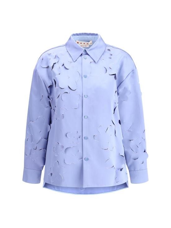 Marni MARNI Women Shirts CAMA0620S0USR009 00B26 BLUE Size S / US 4 / IT 40 - 1 Thumbnail