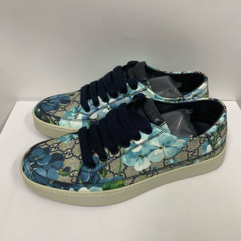Gucci Gucci Floral Print Casual Sneakers - Size US 8 / EU 41 - 1 Thumbnail