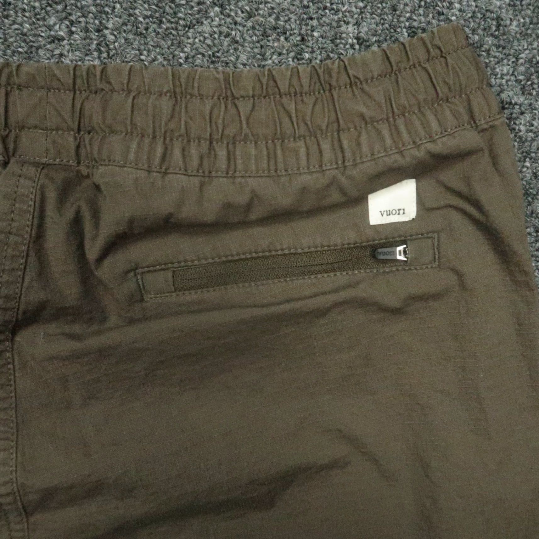 Vuori Vuori Pants Womens Medium Oregano Ripstop Chino Straight Stretch Zip Pocket Size 32" / US 10 / IT 46 - 6 Thumbnail