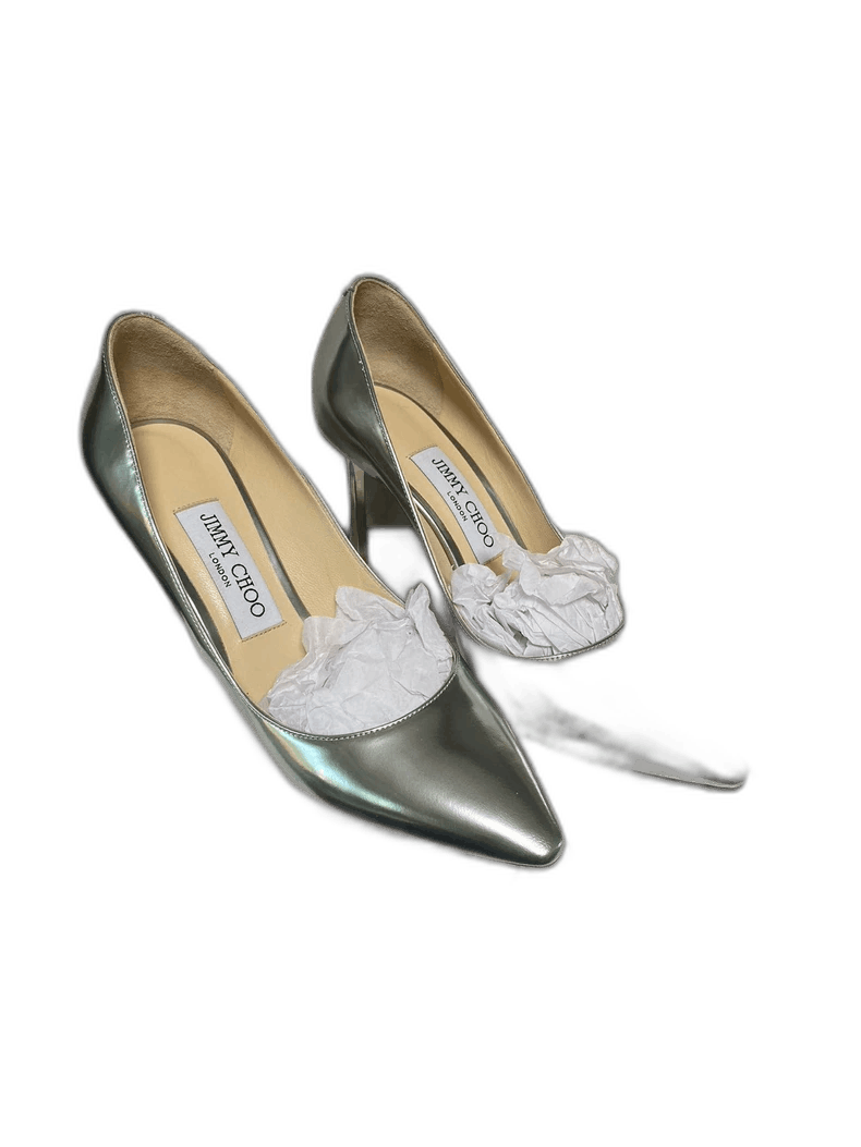 Jimmy Choo Jimmy Choo Silver High Heels Size 36.5 Size US 6 / IT 36 - 1 Thumbnail
