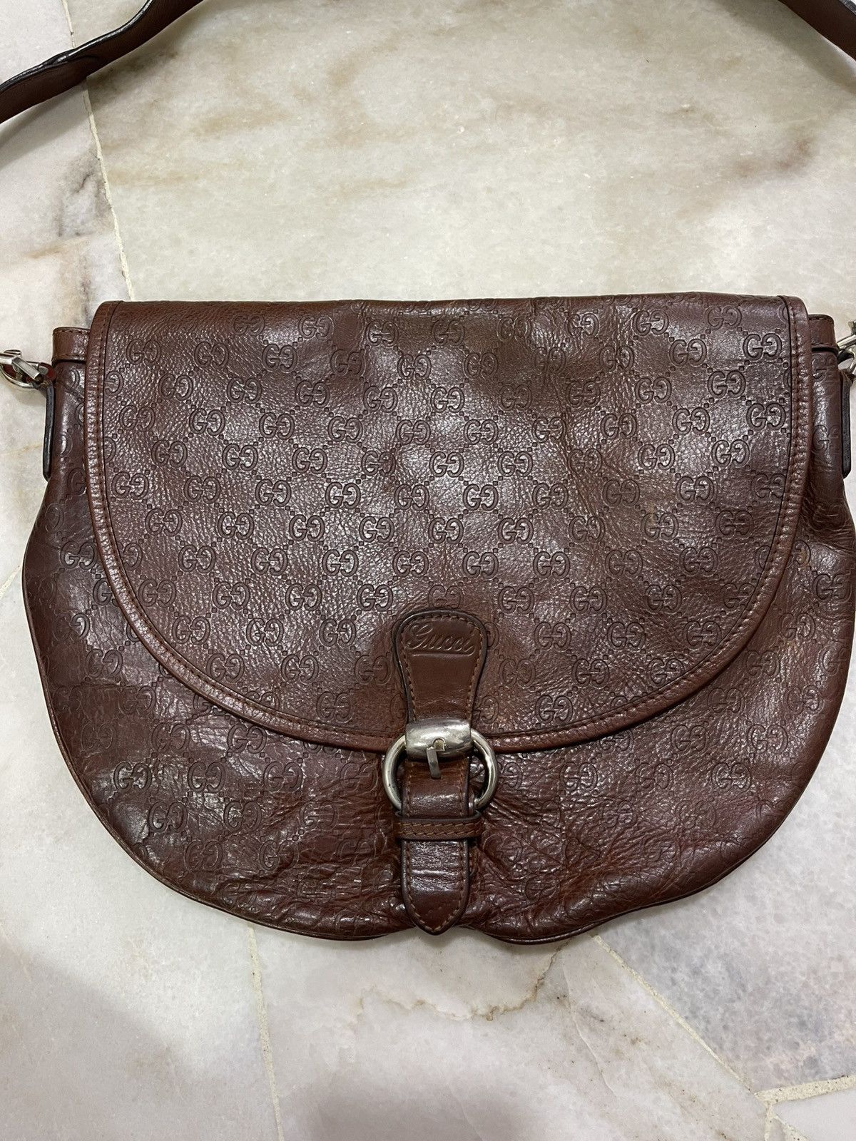 Gucci Vintage Gucci Monogram Leather Shoulder Bag Size ONE SIZE - 2 Thumbnail