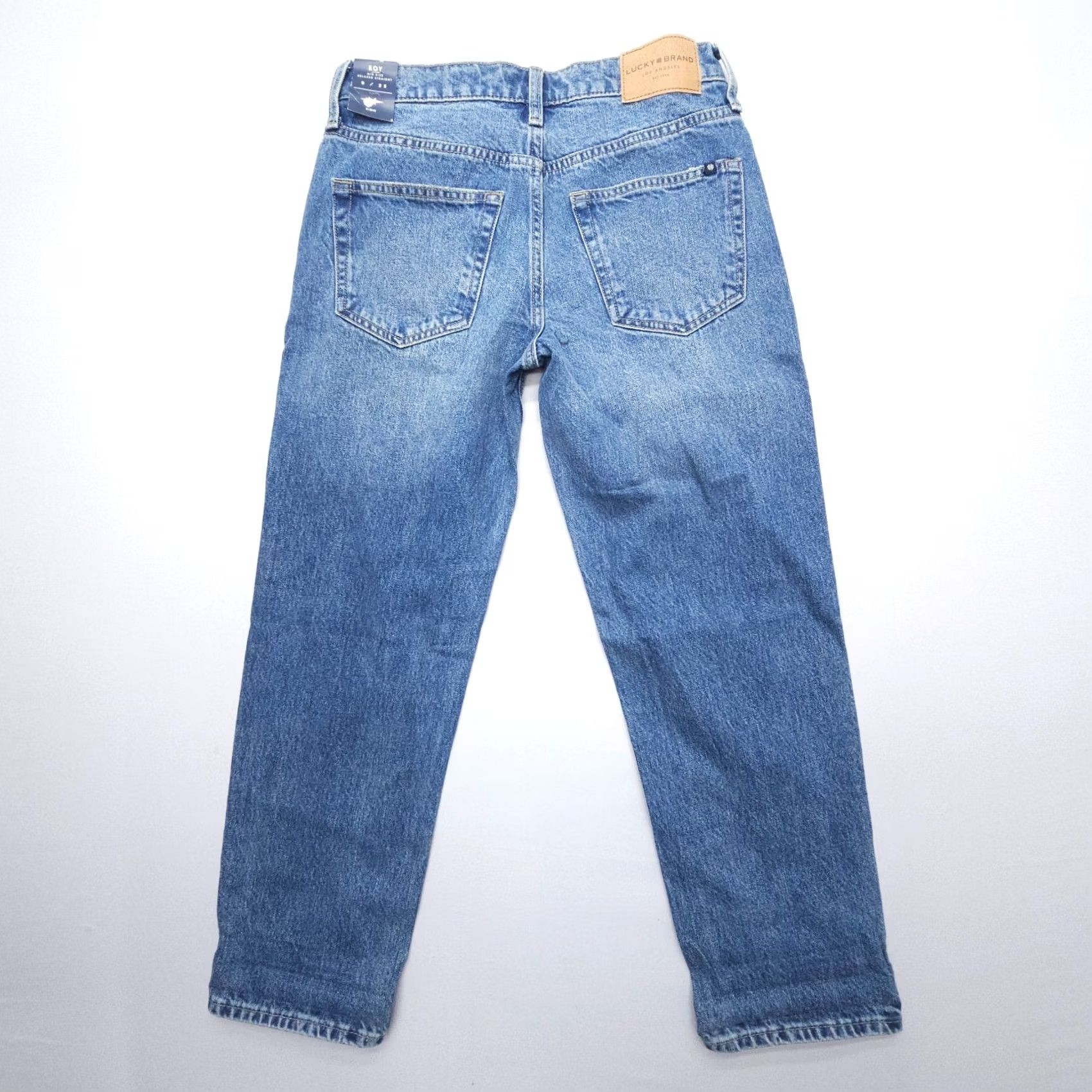 Lucky Brand Lucky Brand Mid Rise Relaxed Boy Jeans Womens 0 Button Fly Blue Denim NWT Jeans Size 25" / US 0 / IT 36 - 2 Thumbnail