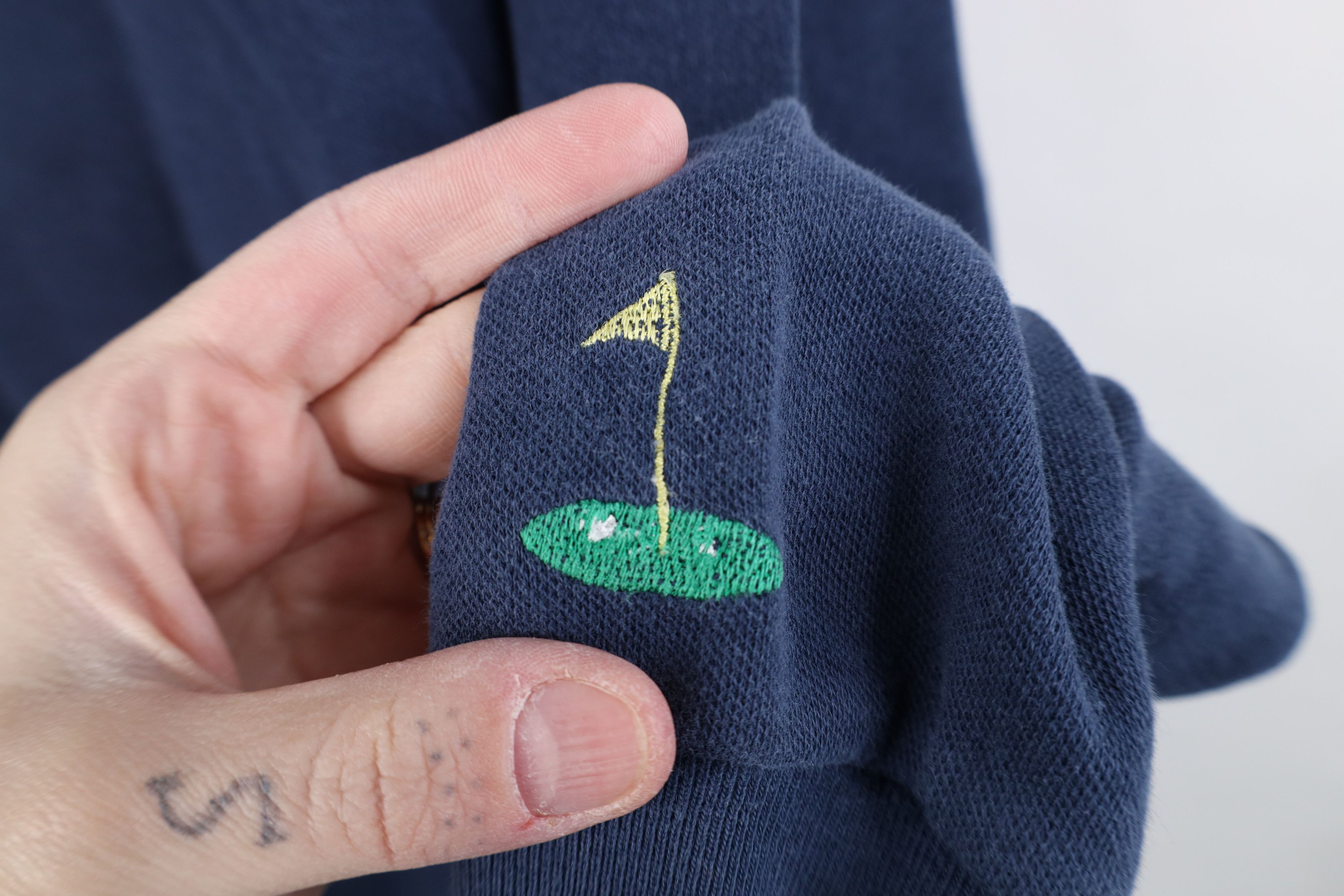 Vintage Vintage 90s Streetwear Long Sleeve Rugby Polo Shirt Blue Size US XL / EU 56 / 4 - 4 Thumbnail