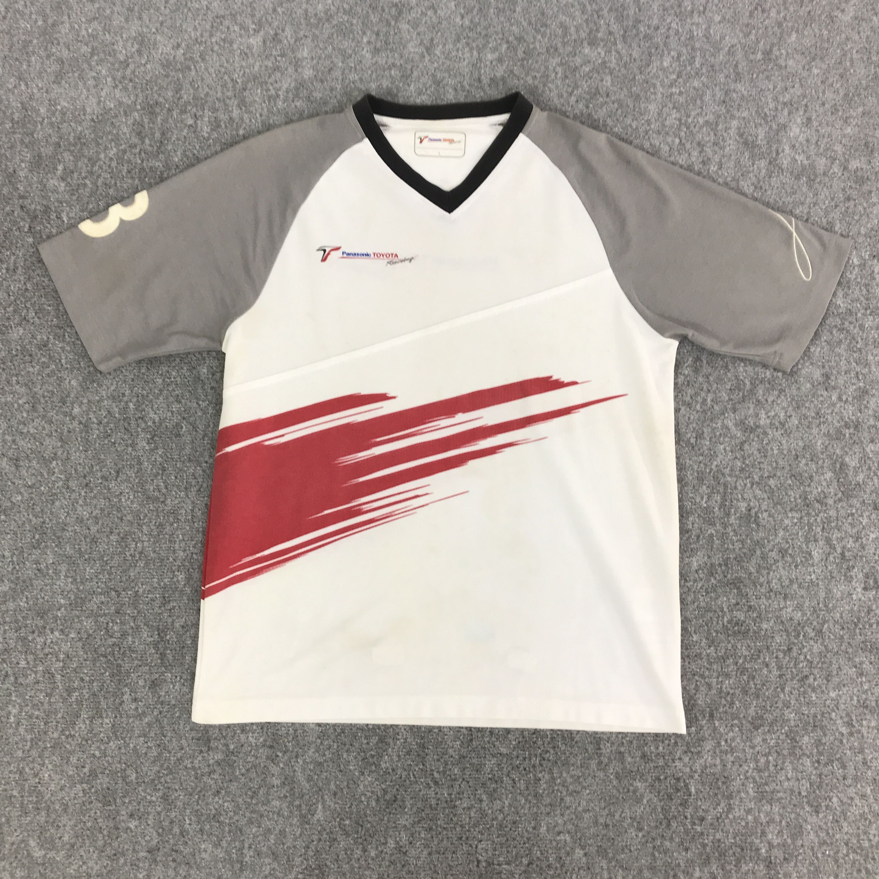 Japanese Brand PANASONIC X TOYOTA RACING T-SHIRT K117B5 Size US L / EU 52-54 / 3 - 1 Thumbnail