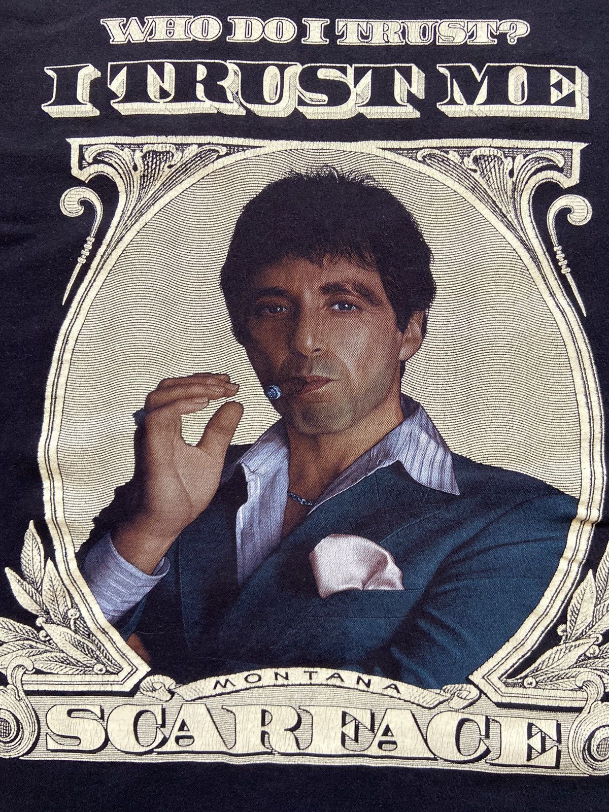 Other Scarface Vintage I trust Me vintage black logo t-shirt movie Size US L / EU 52-54 / 3 - 3 Thumbnail