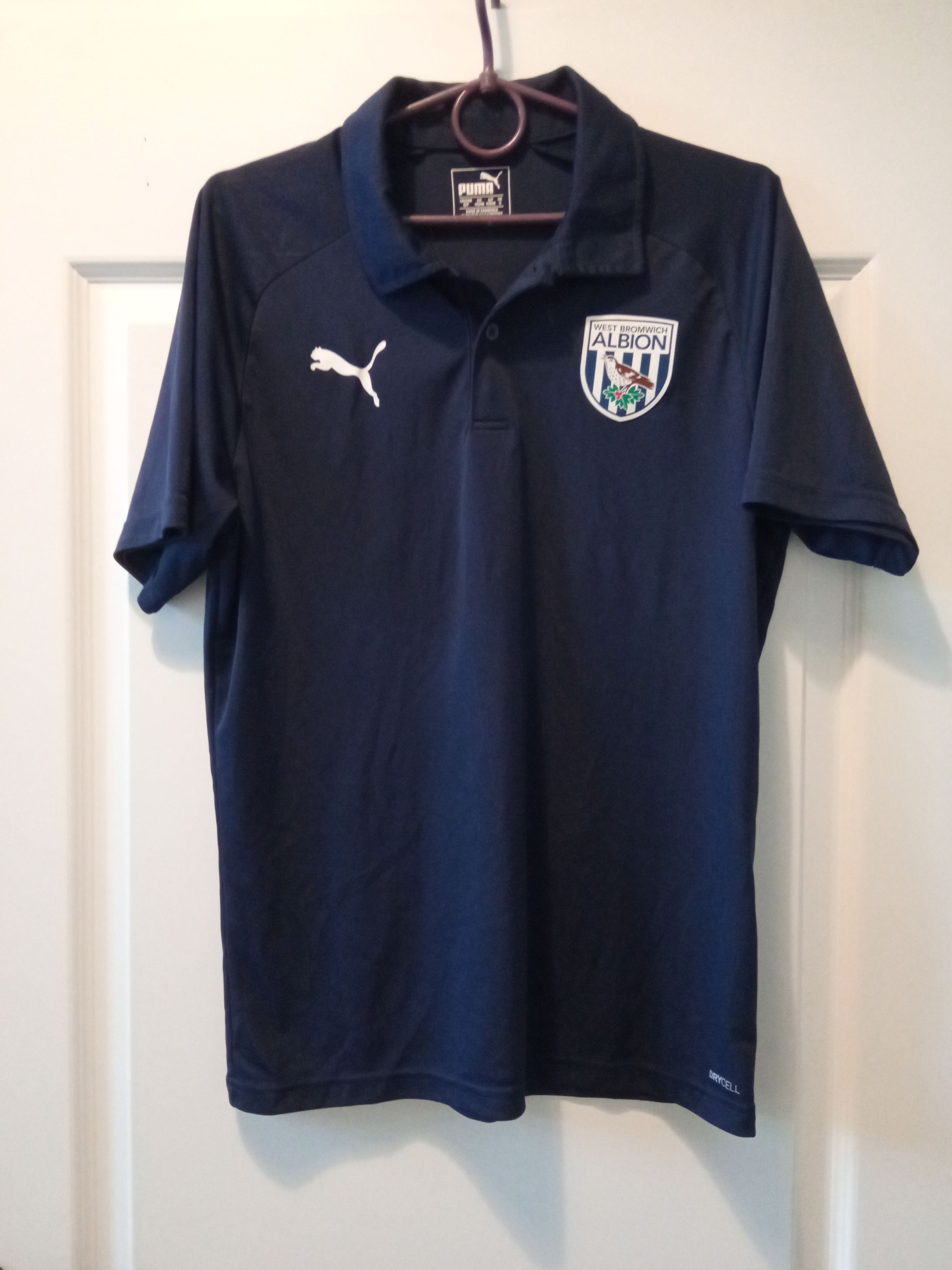 Puma × Vintage WEST BROMWICH ALBION FC TRAINING POLO FOOTBALL SHIRT 2018 Size US S / EU 44-46 / 1 - 1 Thumbnail