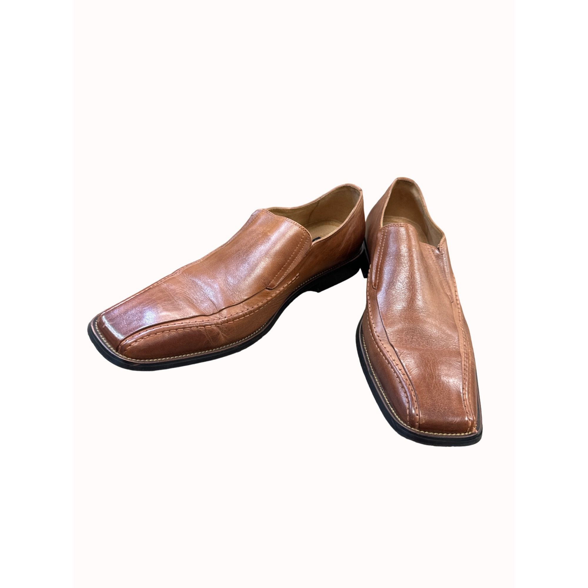 Stacy Adams Stacey Adams mens brown leather slip dress loafer shoes 11.5 Size US 11.5 / EU 44-45 - 3 Thumbnail