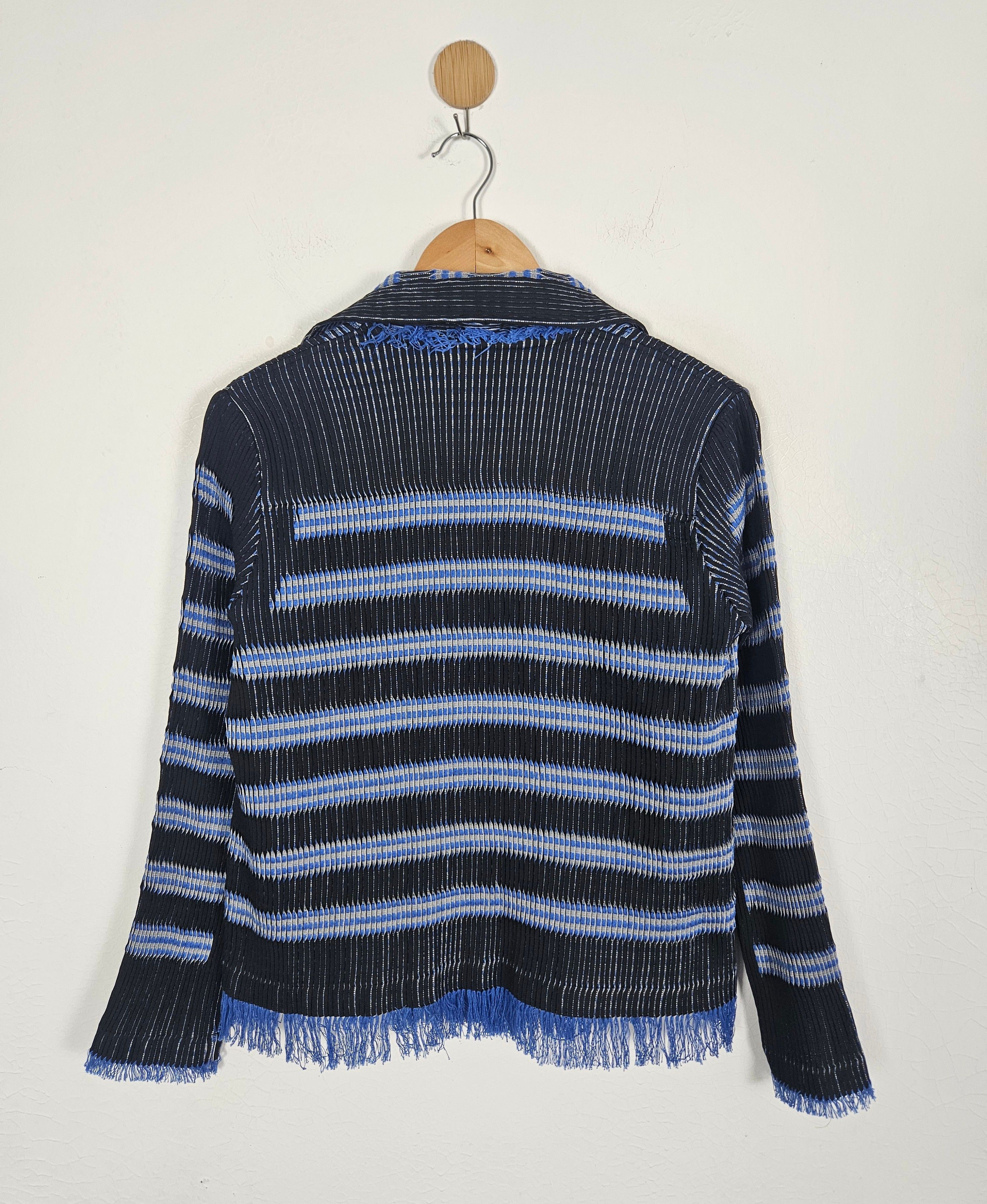 Homme Plisse Issey Miyake × Issey Miyake × Pleats Please Issey Miyake Issey Miyake Striped Plisse FW2018 Size S / US 4 / IT 40 - 3 Thumbnail